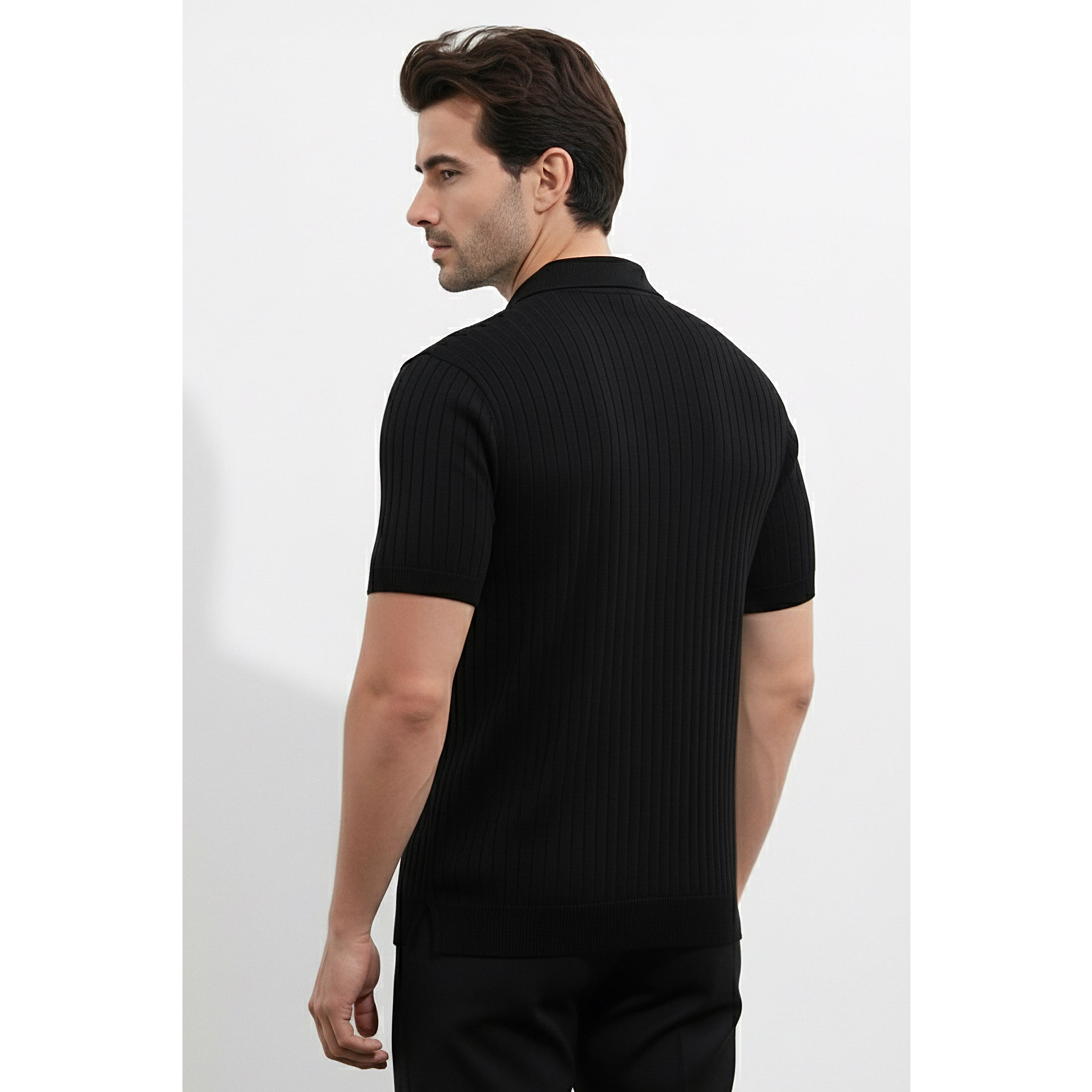 Mens Knitted Polo