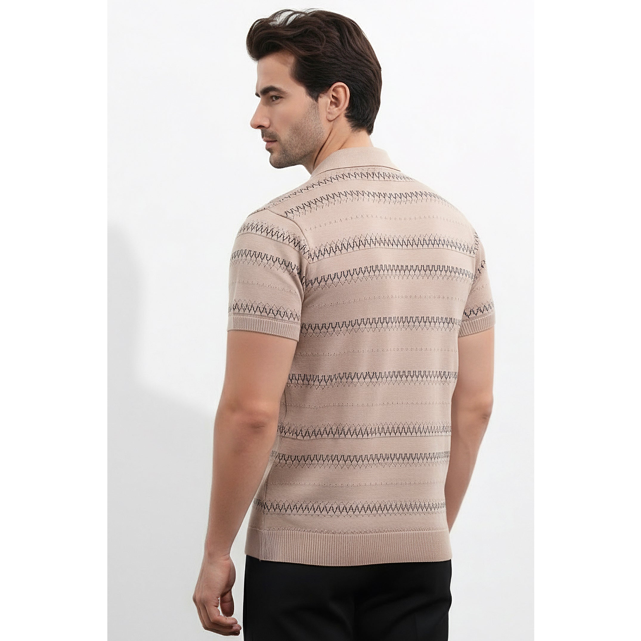 Mens Knitted Polo