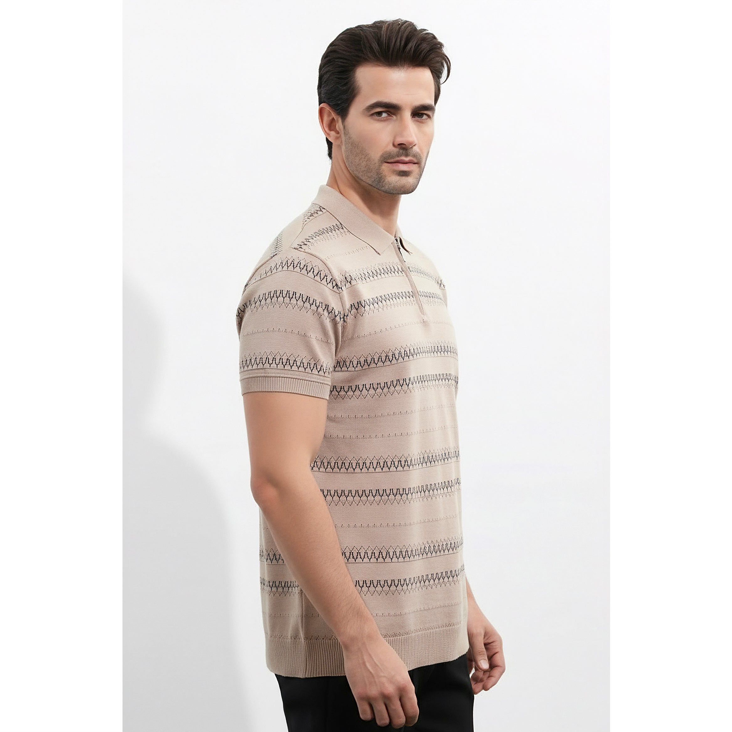 Mens Knitted Polo