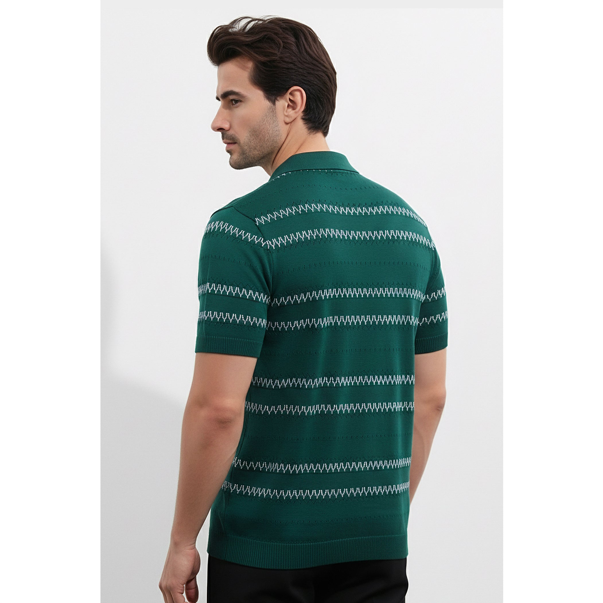 Mens Knitted Polo
