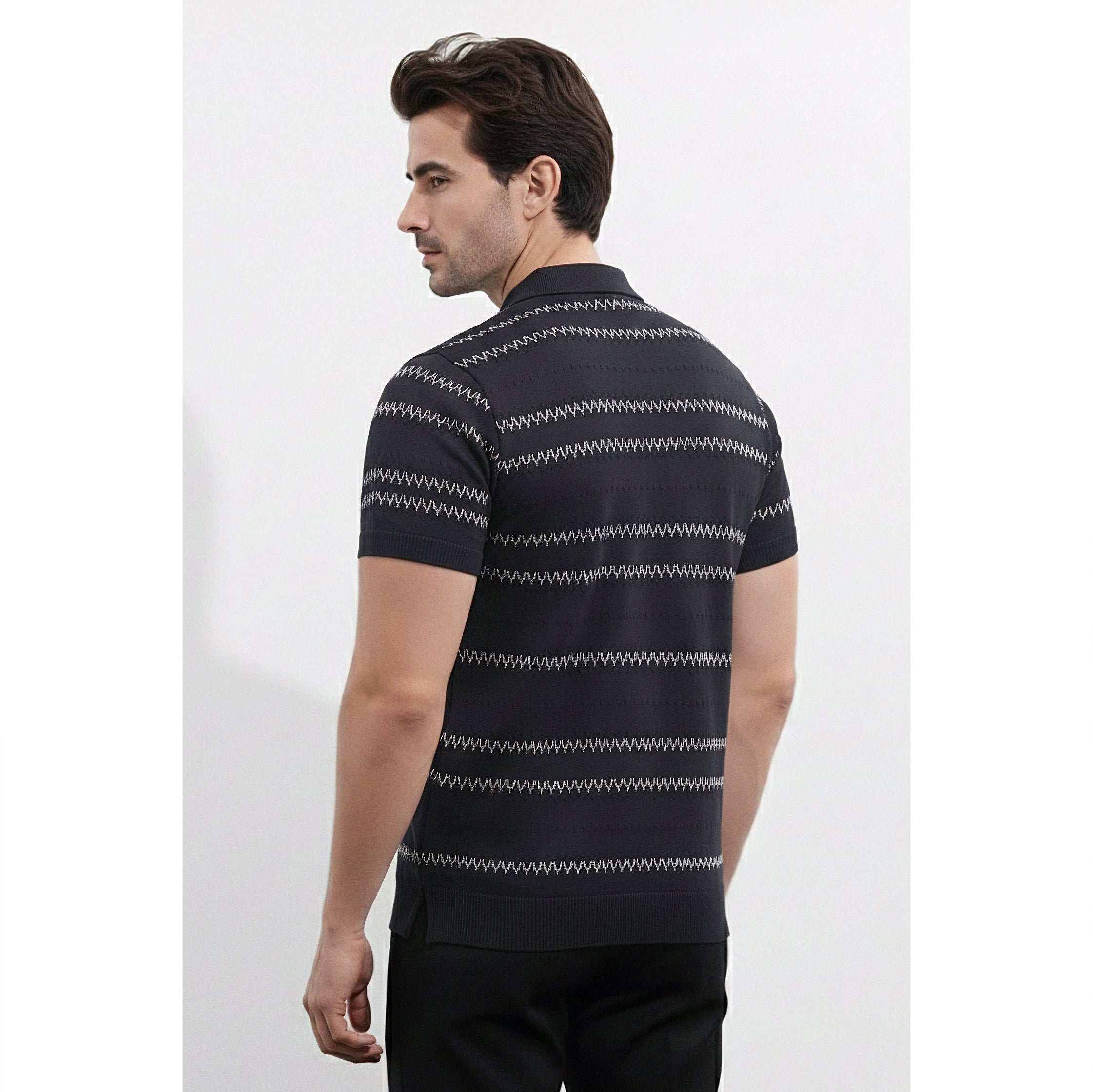 Mens Knitted Polo