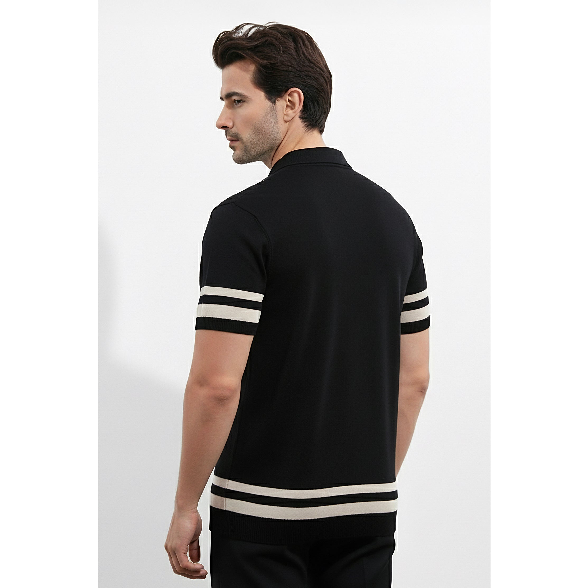 Mens Knitted Polo