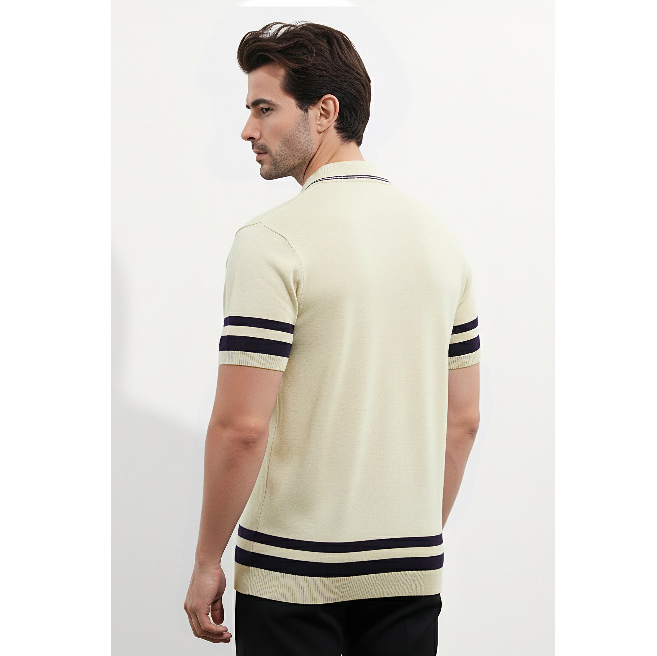 Mens Knitted Polo