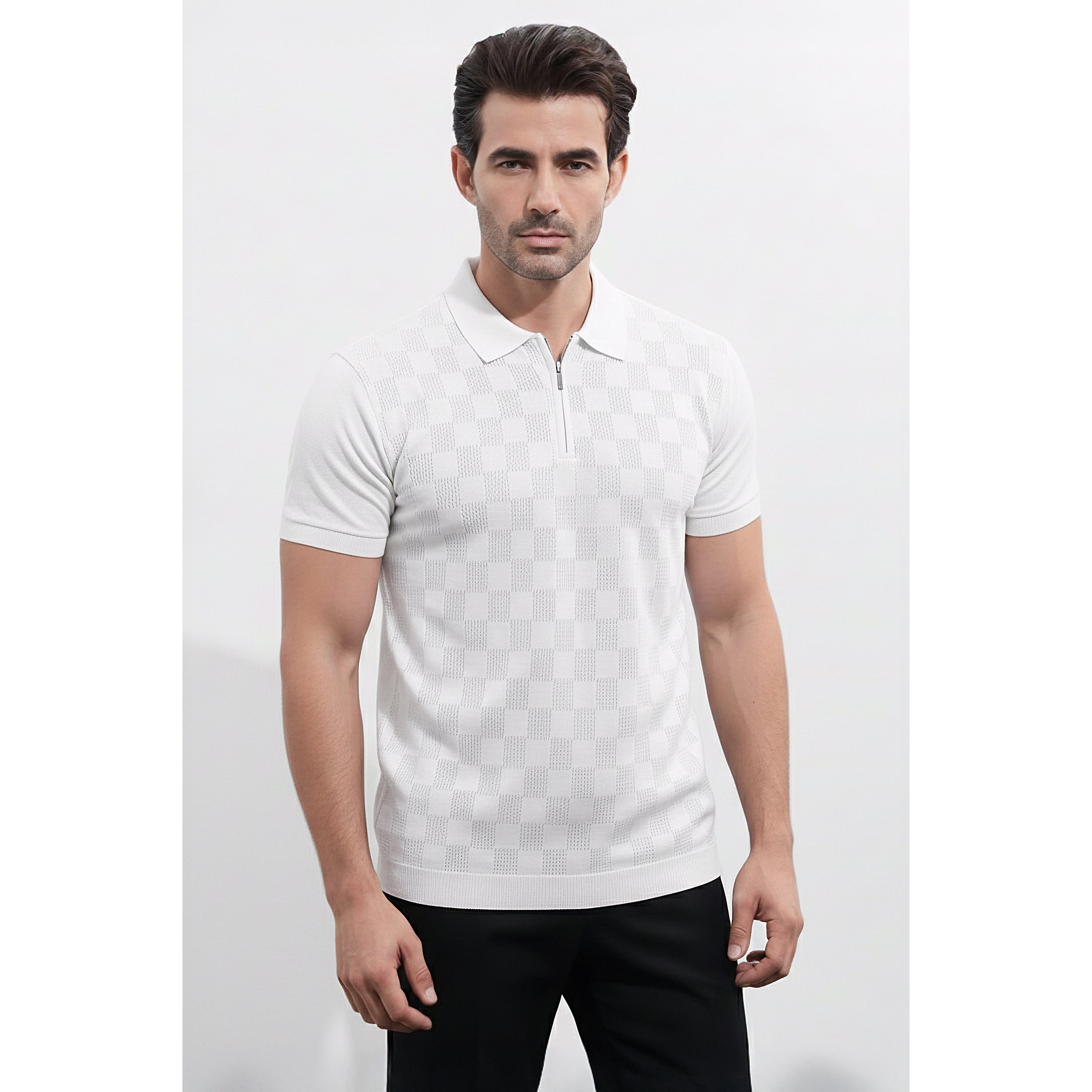 Mens Knitted Polo