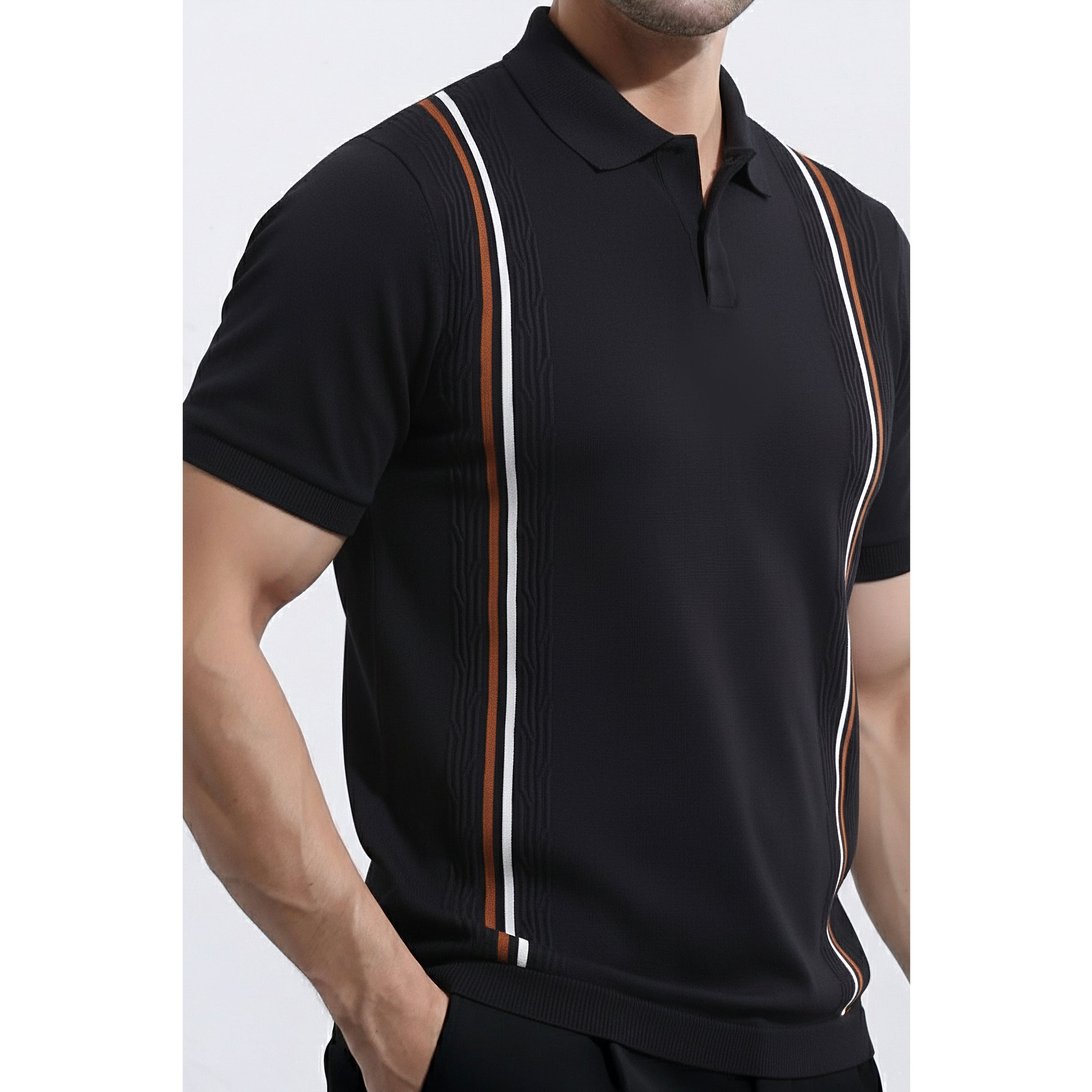 Mens Knitted Polo