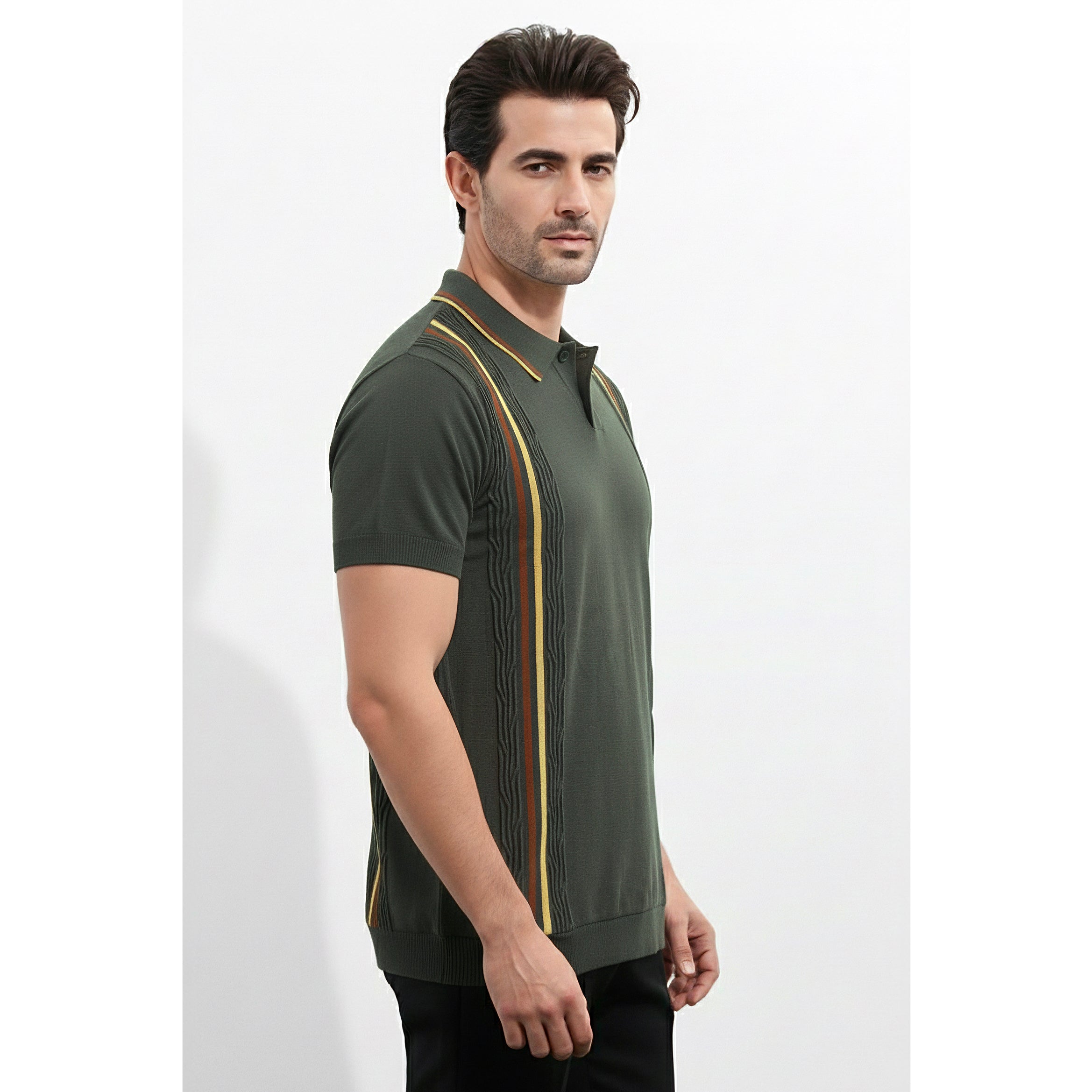 Mens Knitted Polo