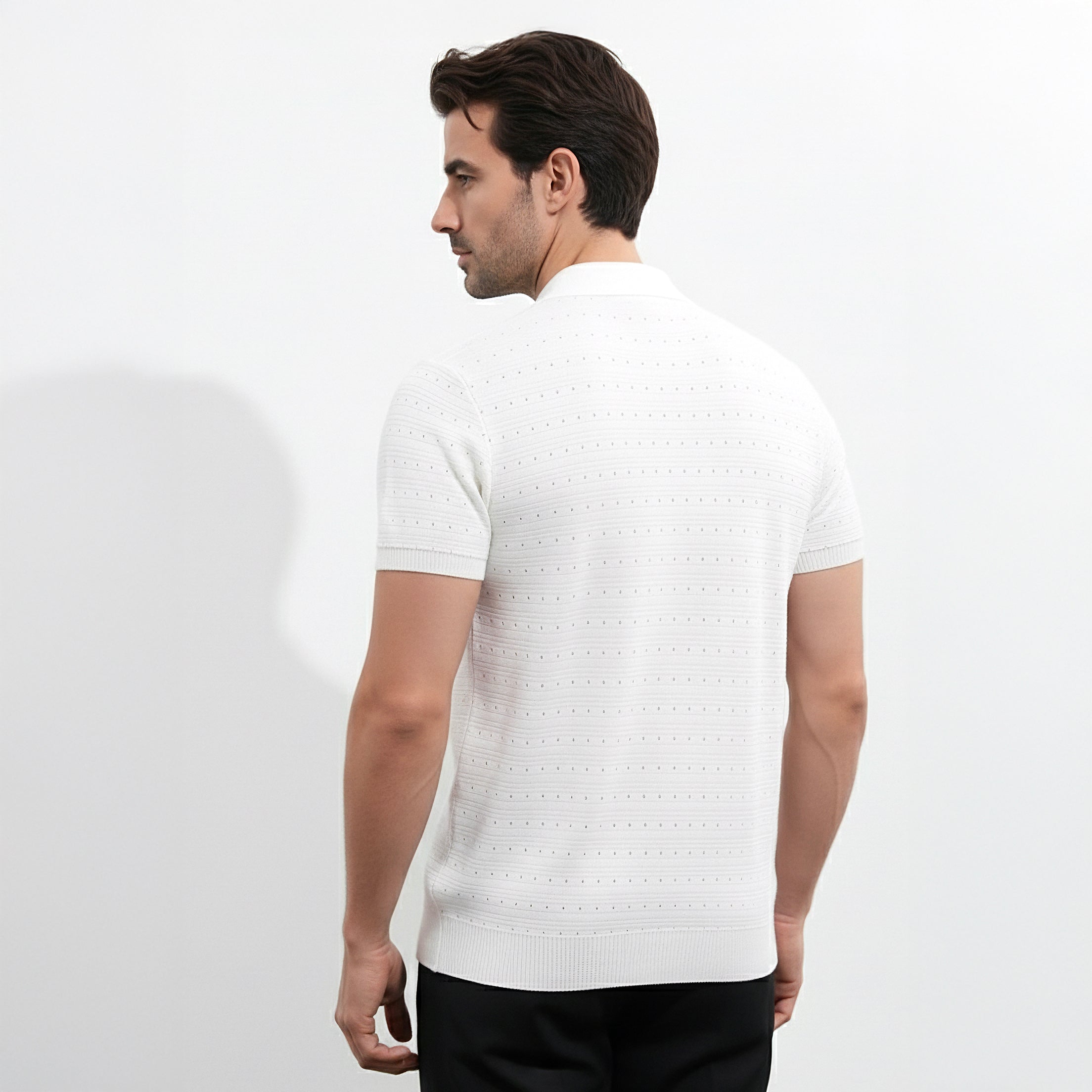 Mens Knitted Polo