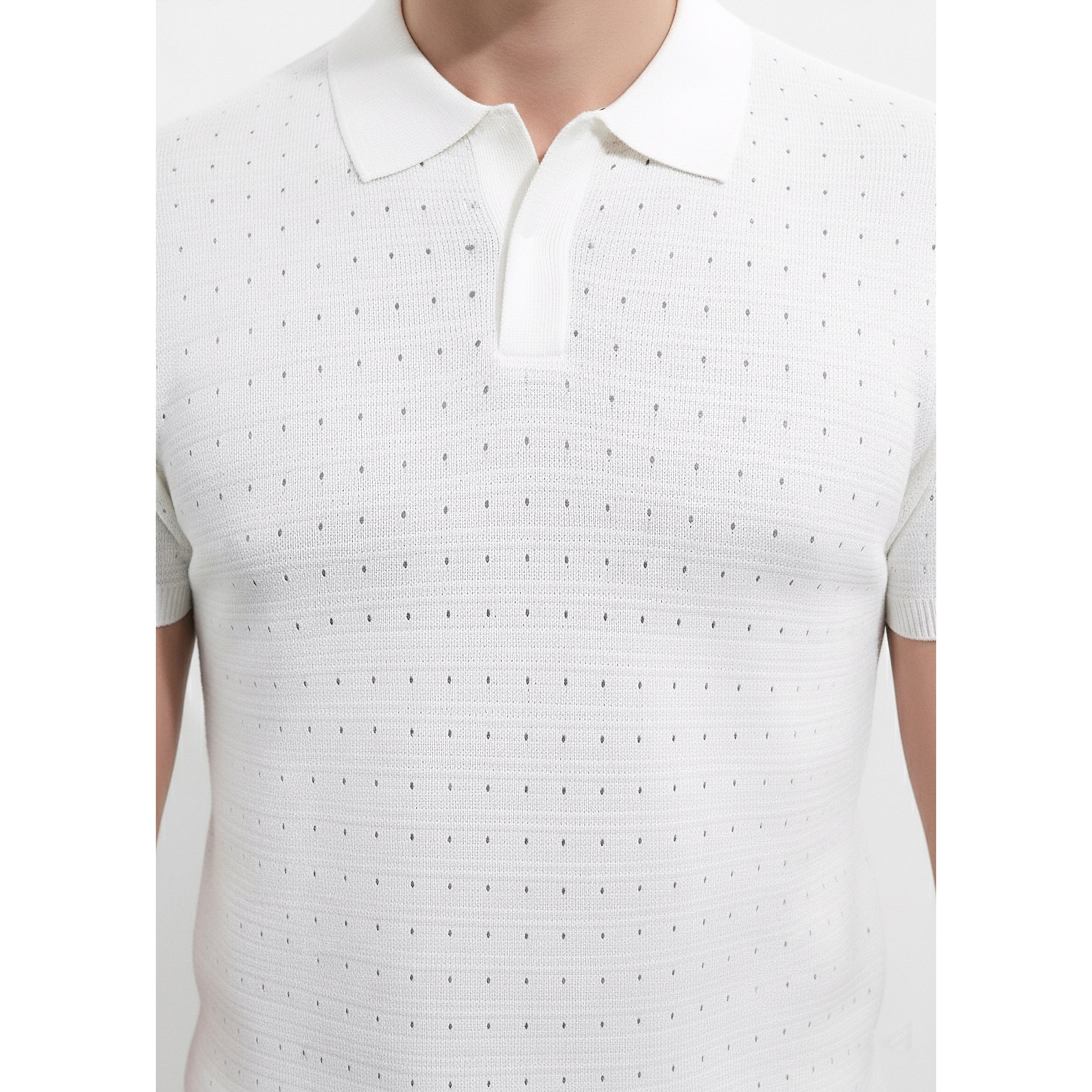 Mens Knitted Polo