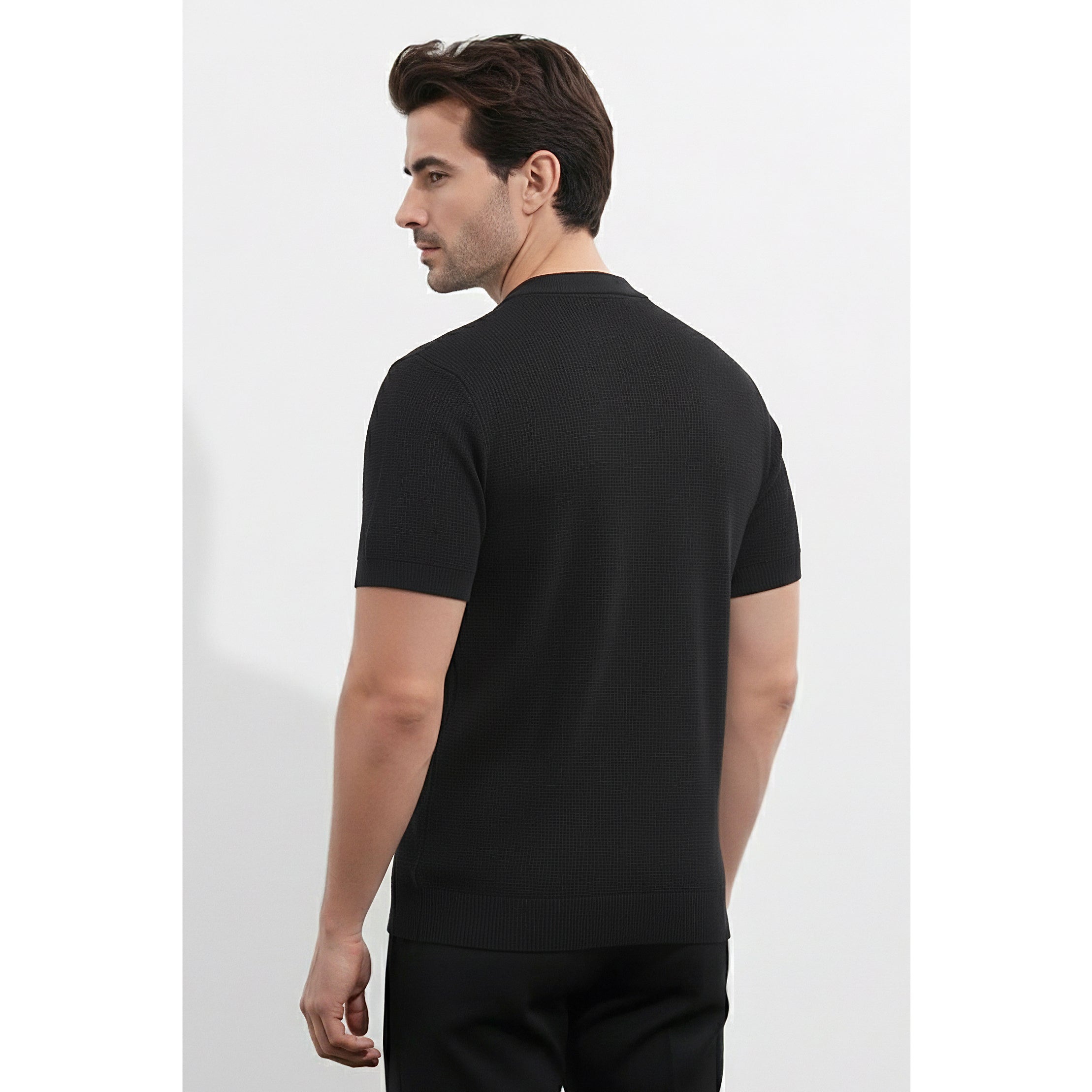 Mens Knitted Henley