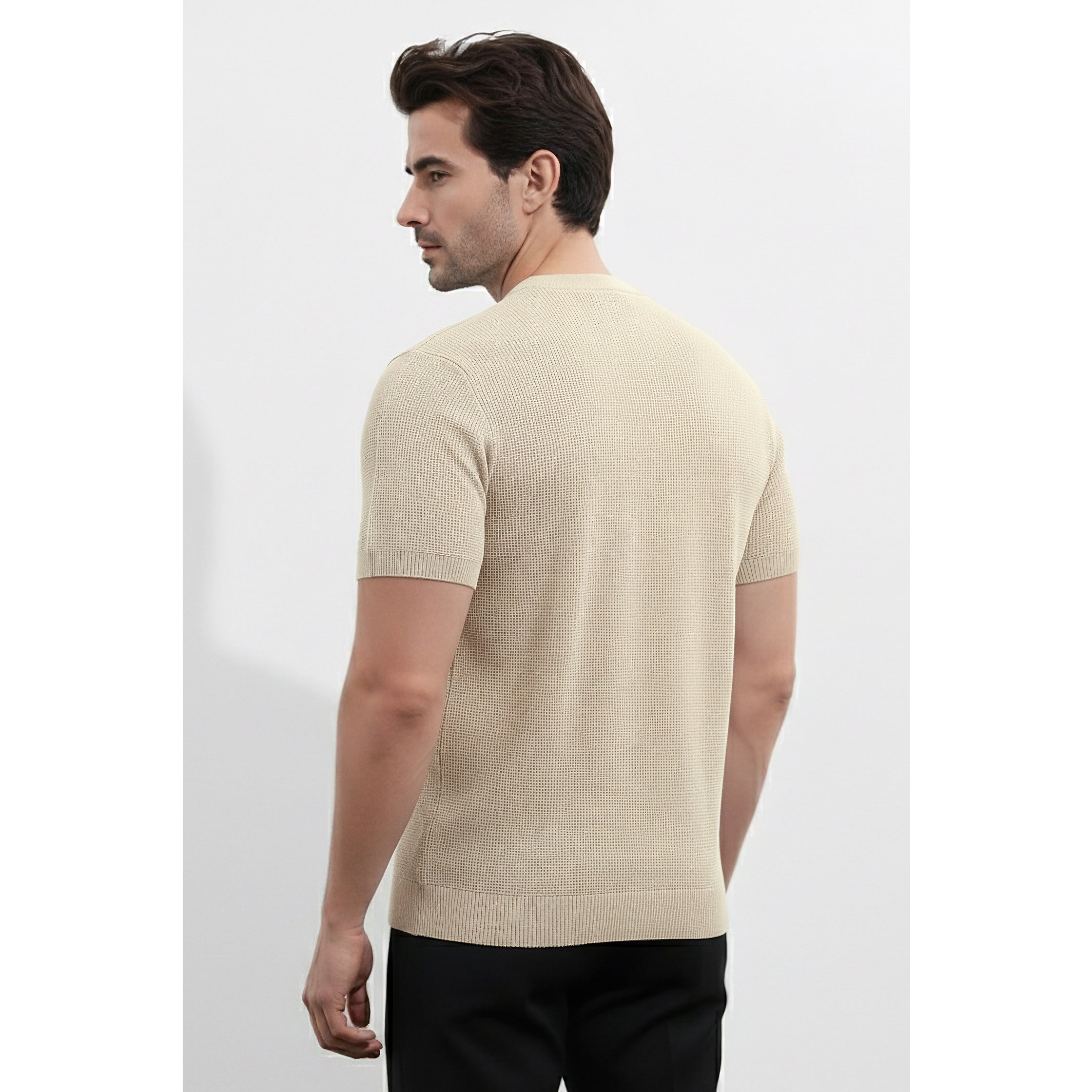 Mens Knitted Henley