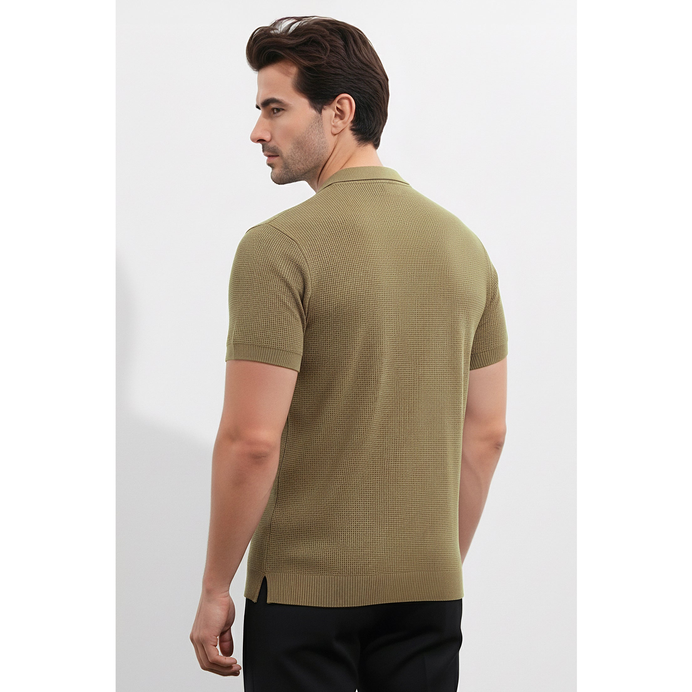 Mens Knitted Henley