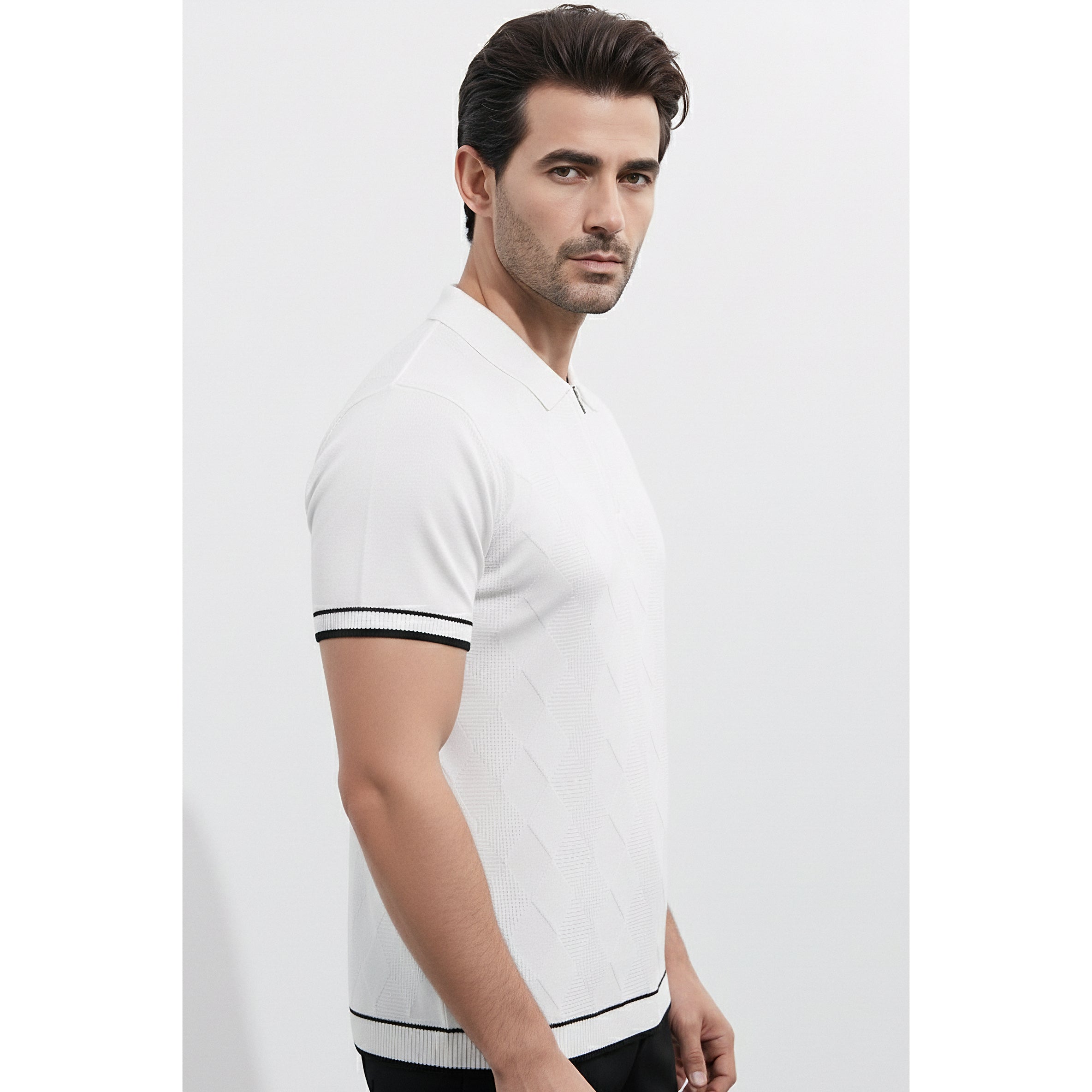 Mens Knitted Polo