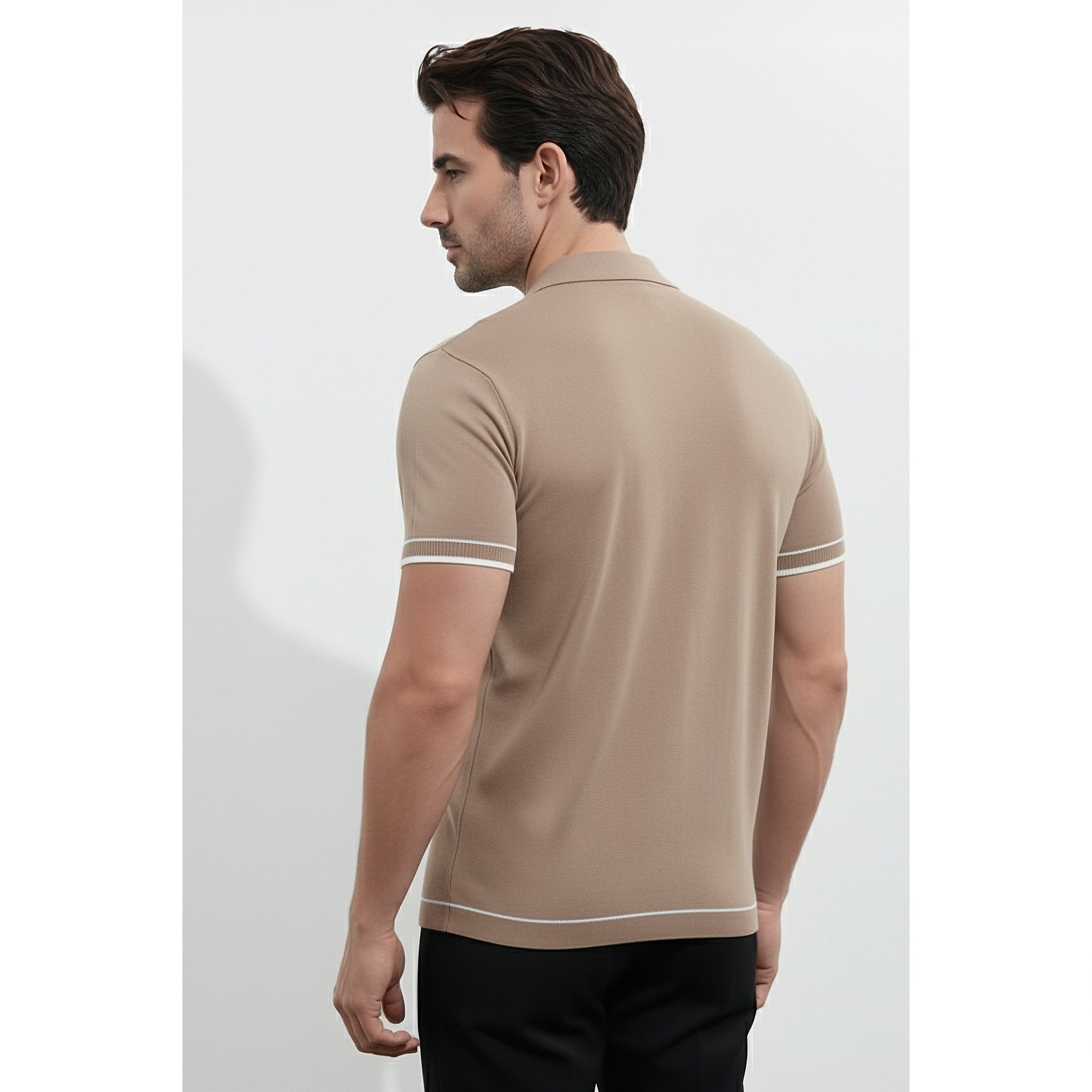 Mens Knitted Polo