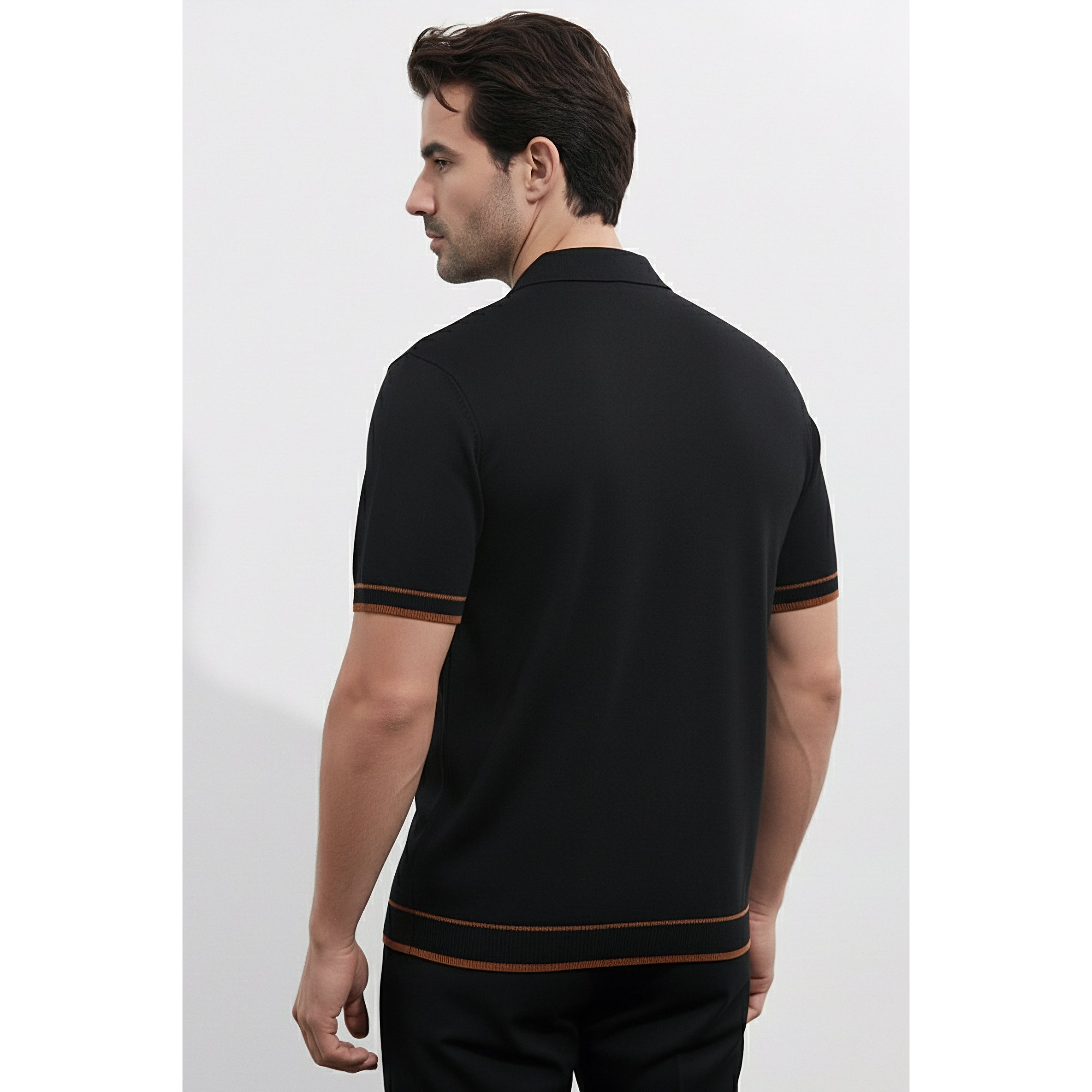 Mens Knitted Polo