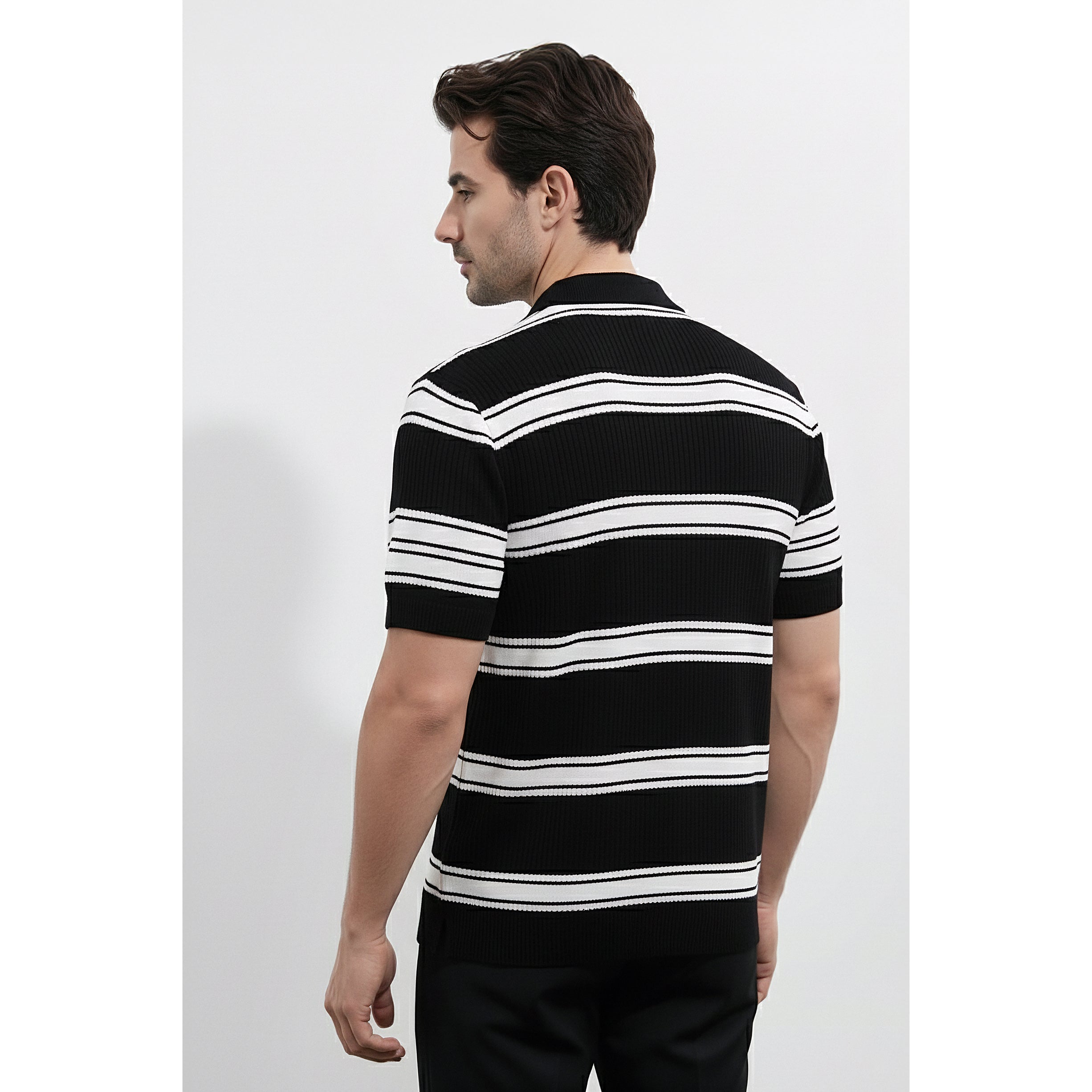 Mens Knitted Polo