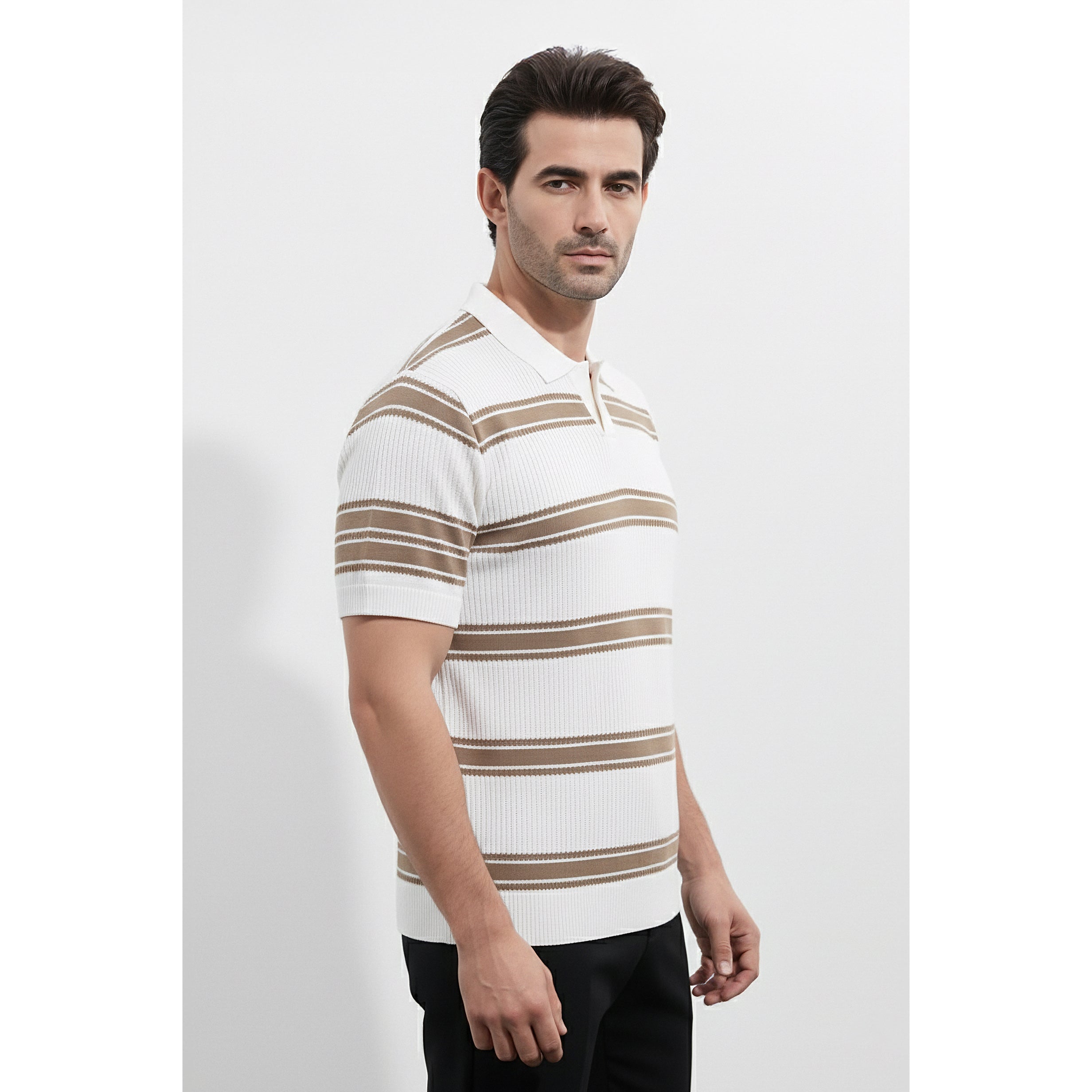 Mens Knitted Polo