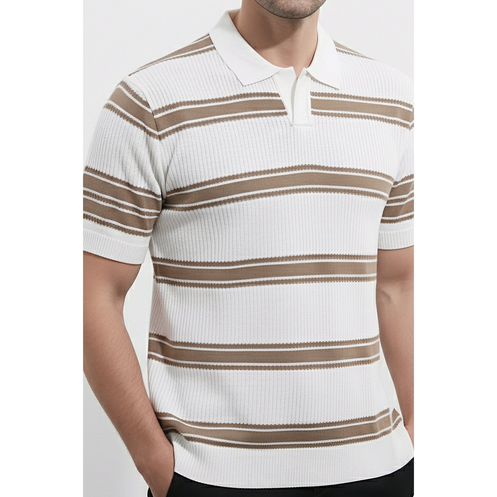Mens Knitted Polo