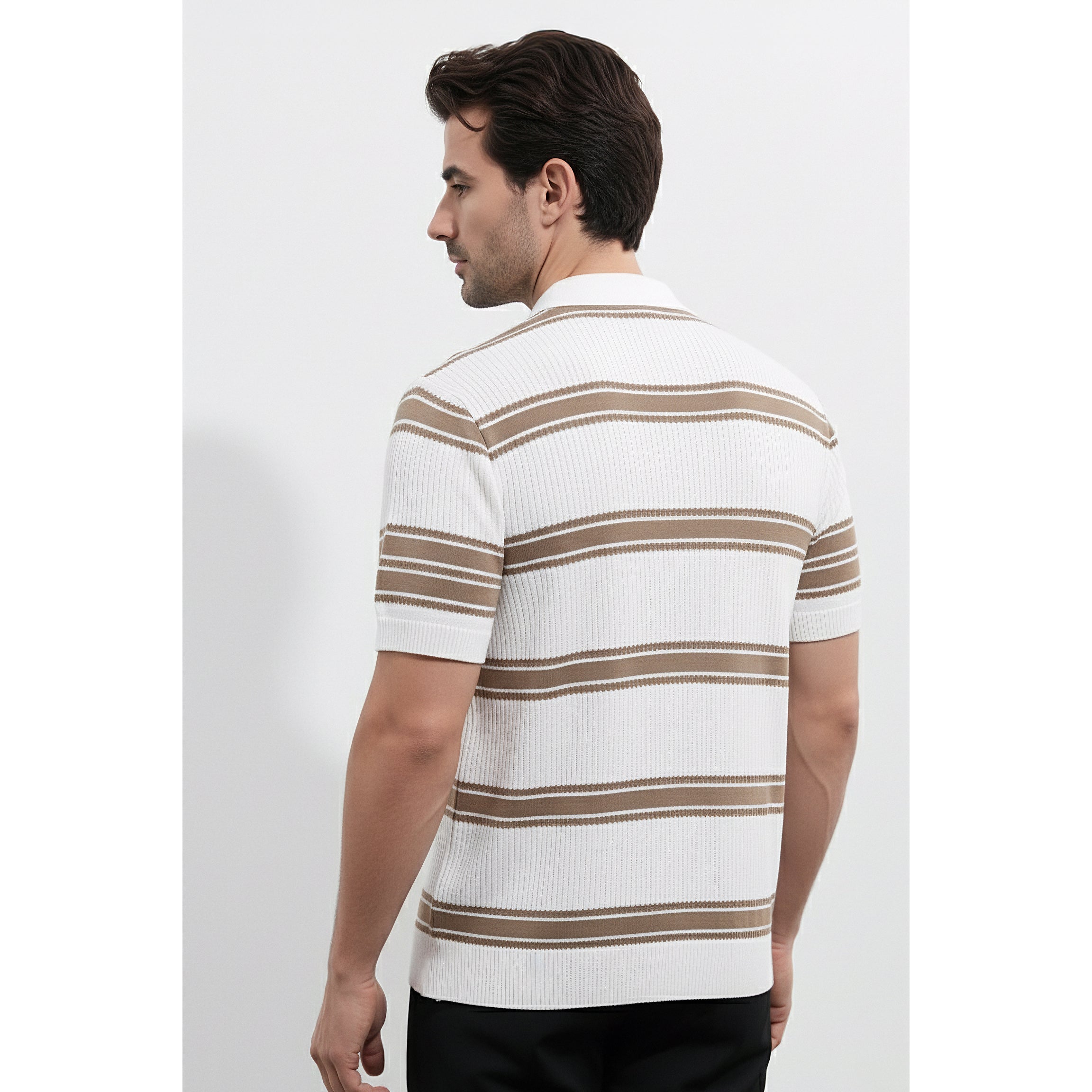 Mens Knitted Polo