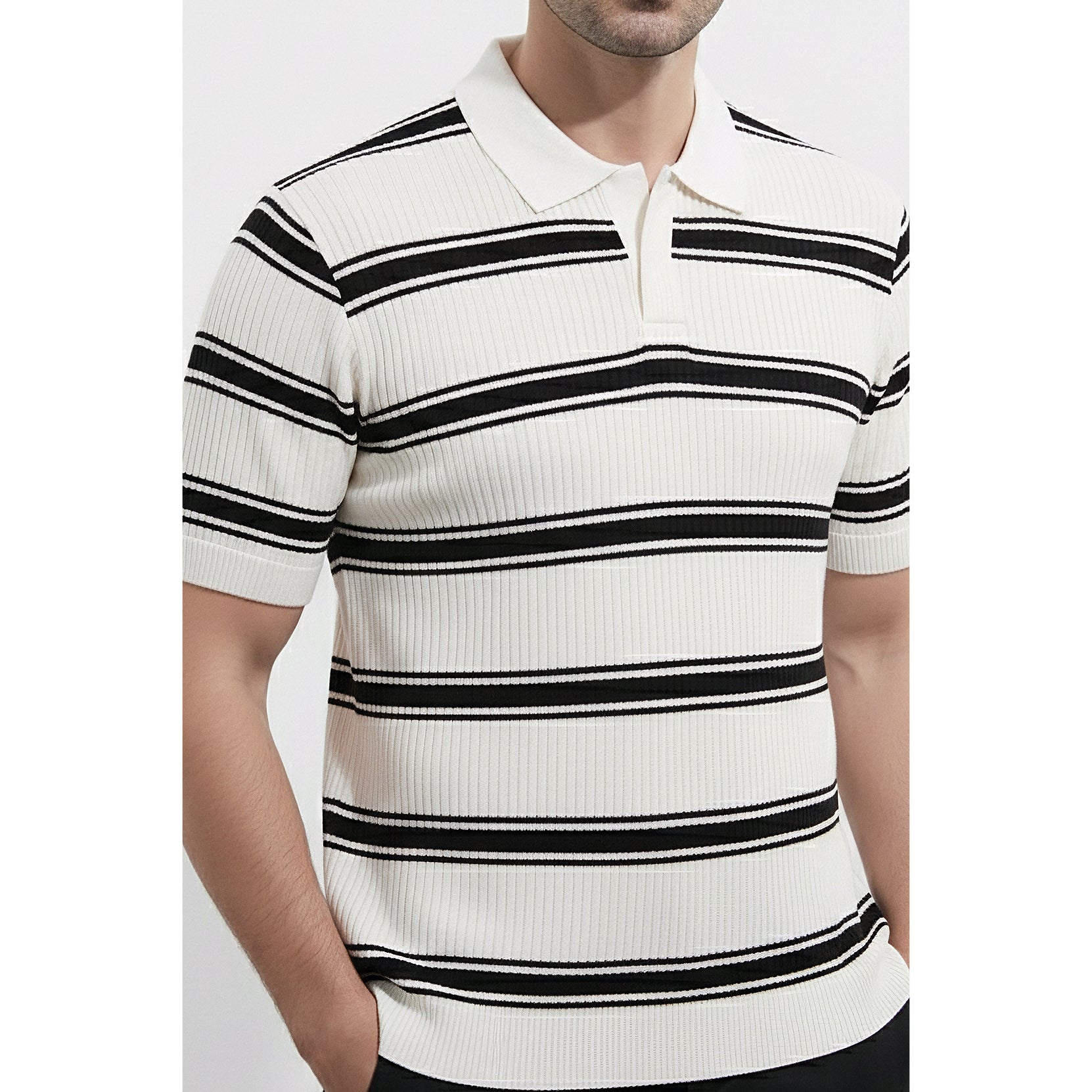Mens Knitted Polo