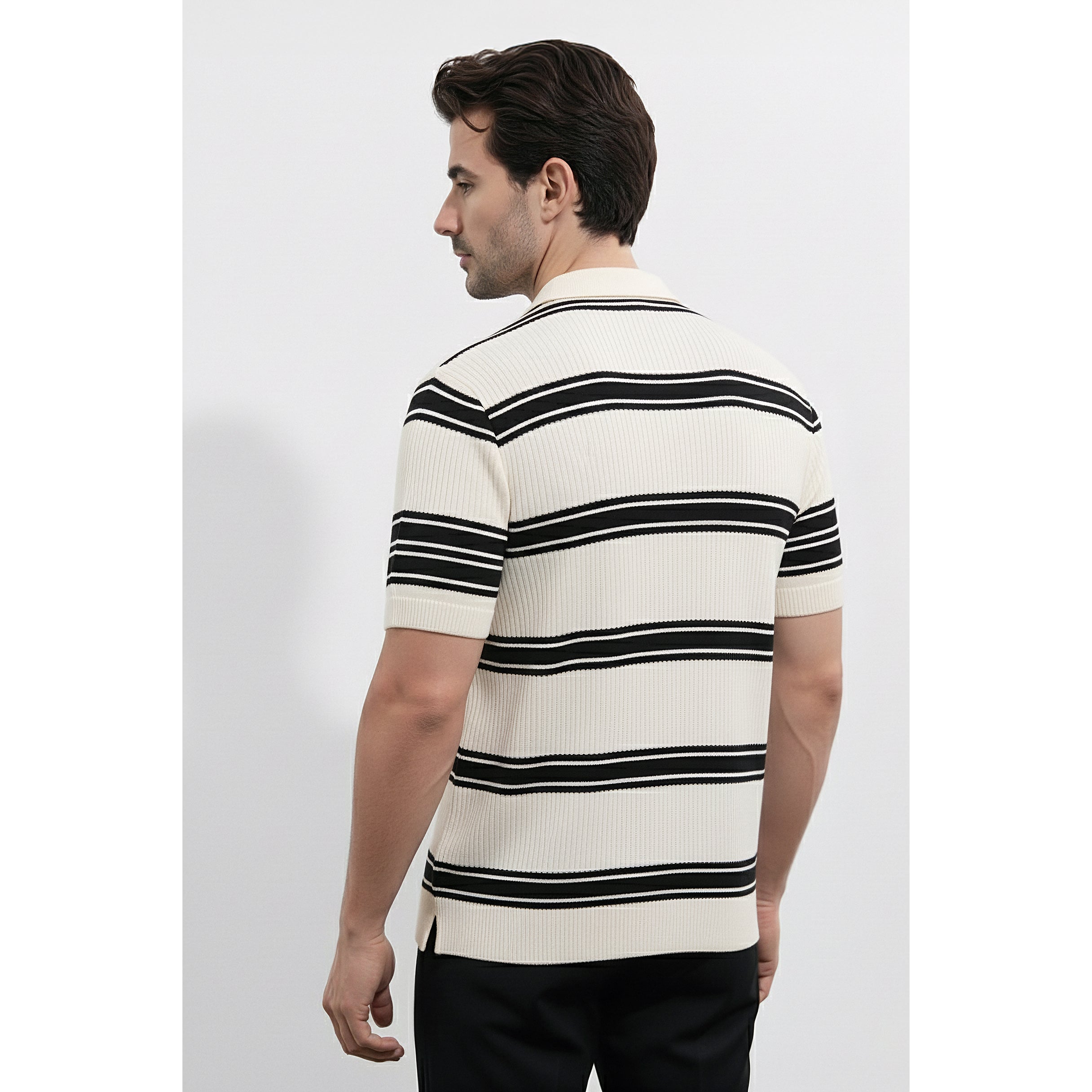 Mens Knitted Polo