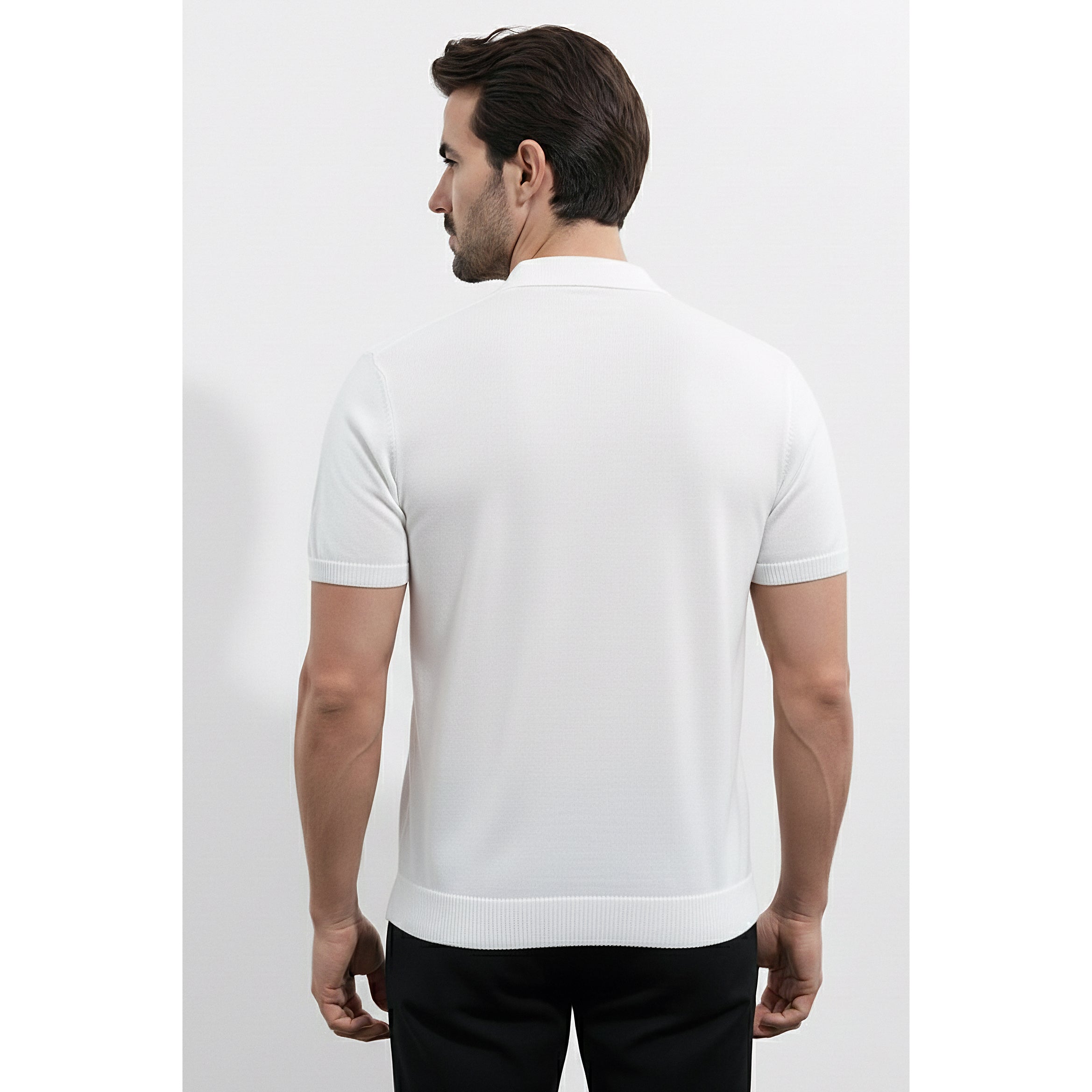 Mens Knitted Polo