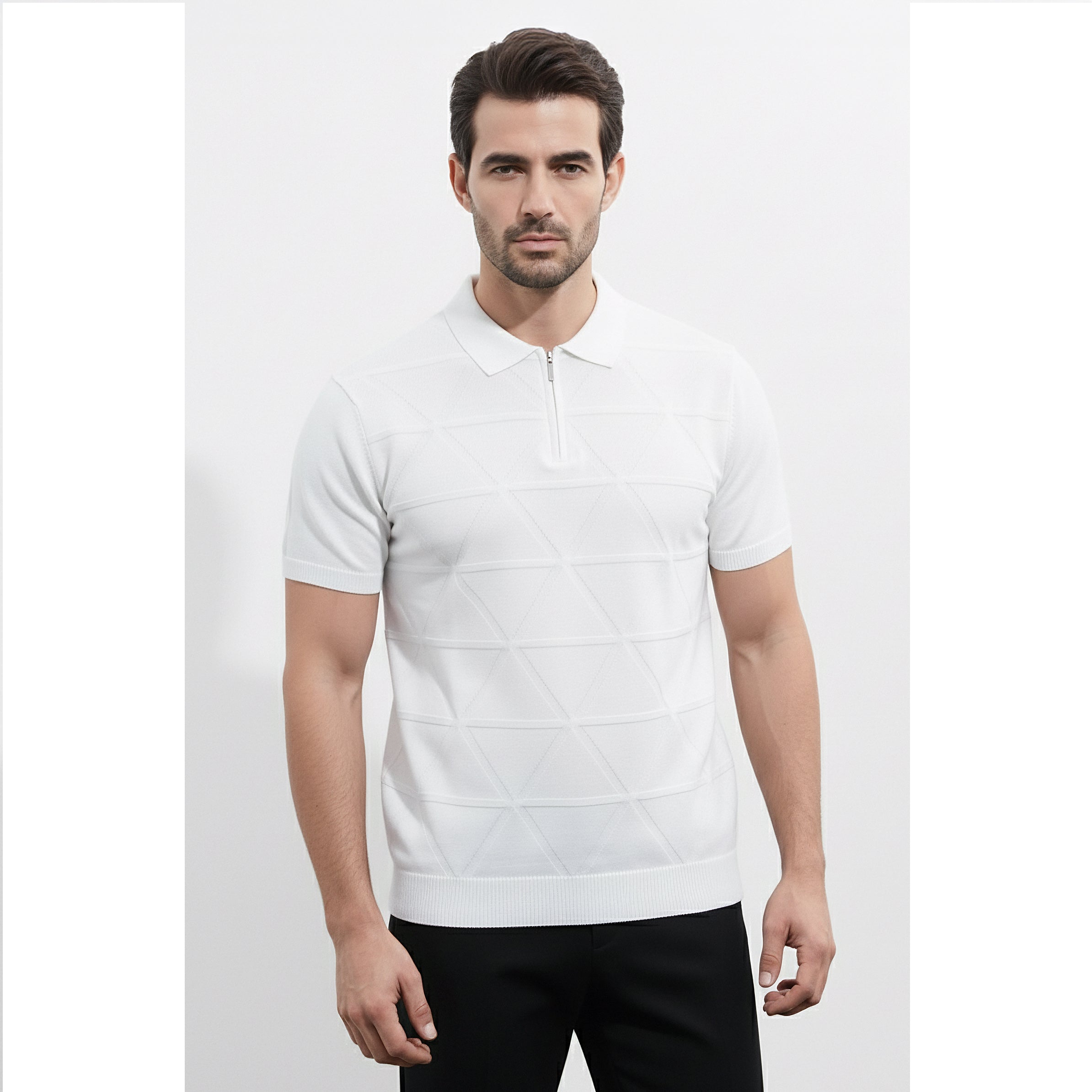 Mens Knitted Polo