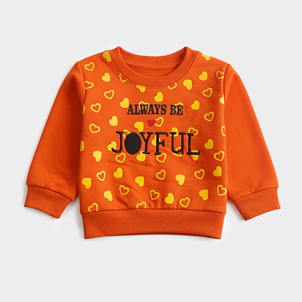 Girls Printed Full Sleeve Sweat T-Shirt Code (7219)