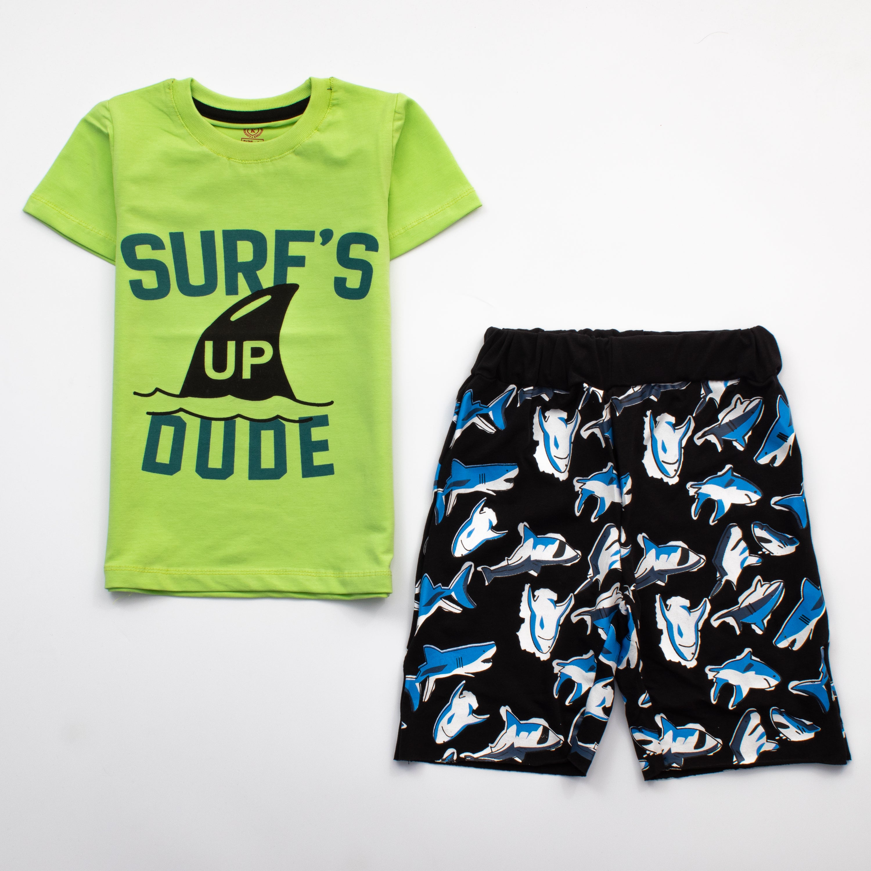 Infant Boys Half Sleeves 2 Piece Suit ( Surf )
