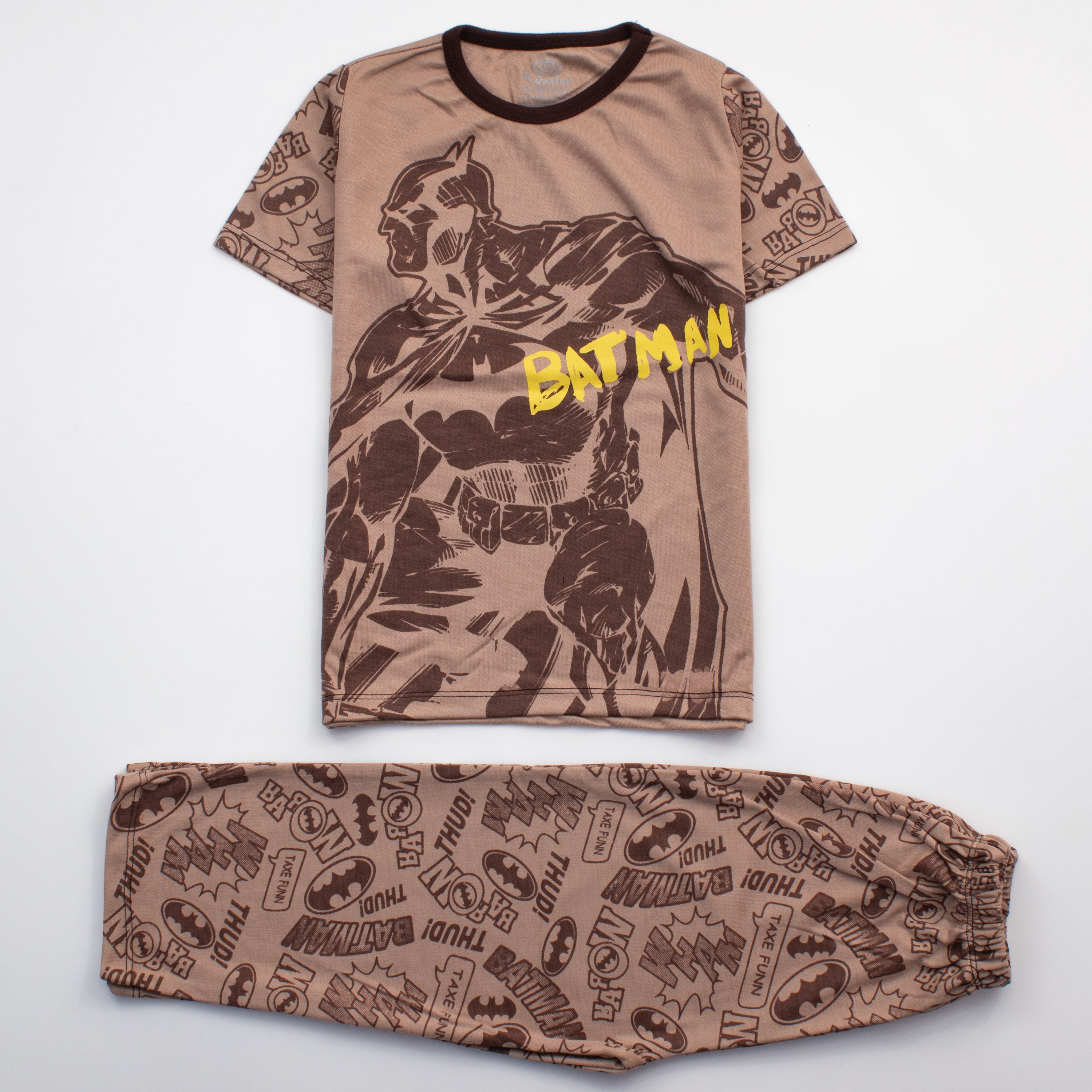 Boys Half Sleeves 2 Piece Suit ( Batman )