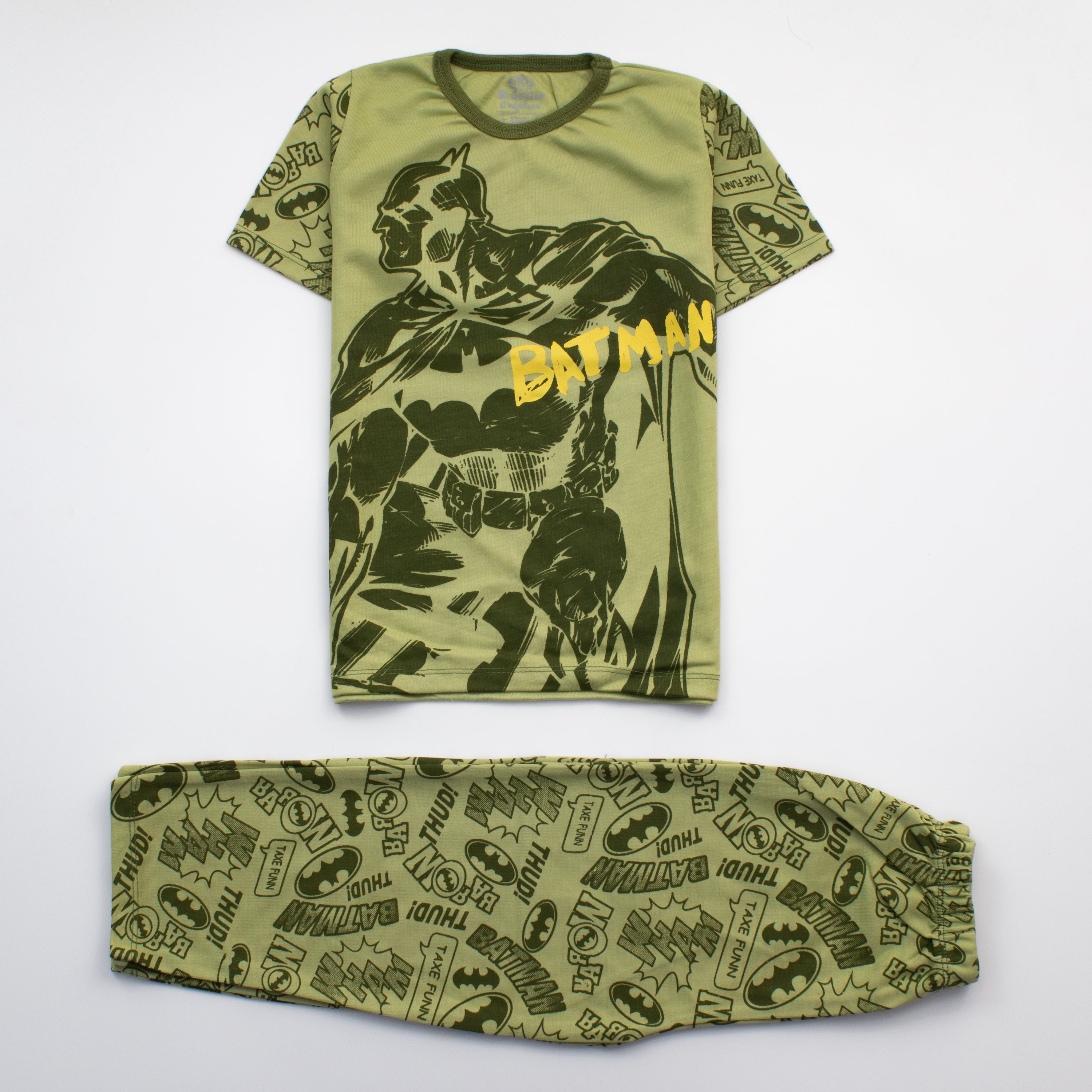 Boys Half Sleeves 2 Piece Suit ( Batman )