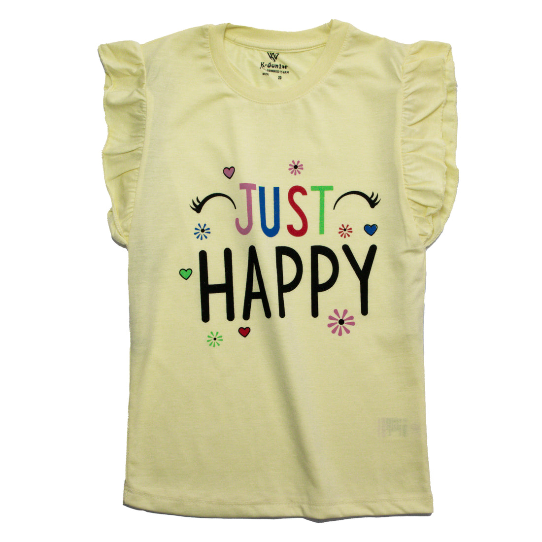 Girls H/S t shirt (HAPPY)