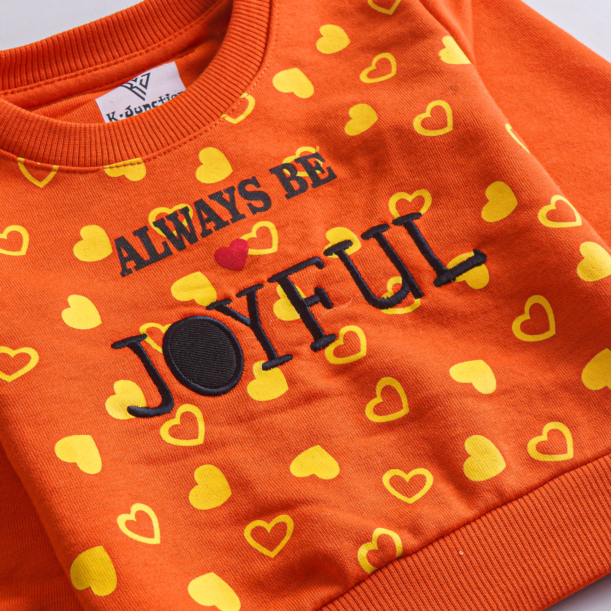 Girls Printed Full Sleeve Sweat T-Shirt Code (7219)