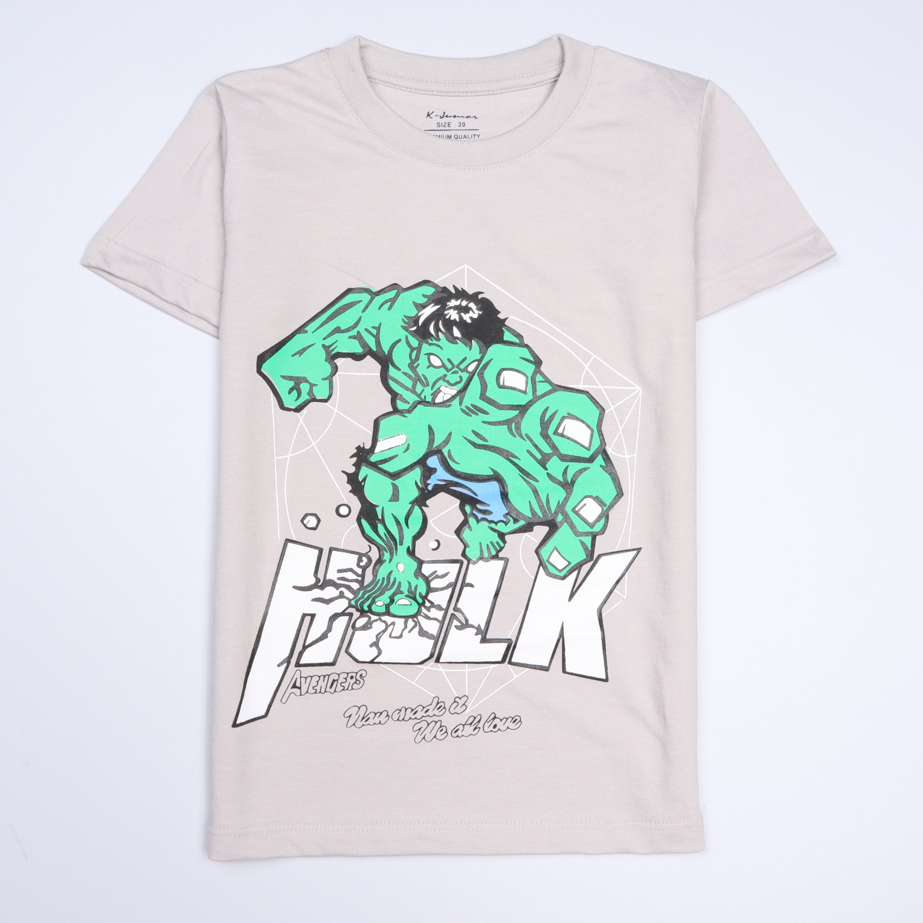 Infant Boys Half Sleeves-Printed T-Shirt (Hulk)