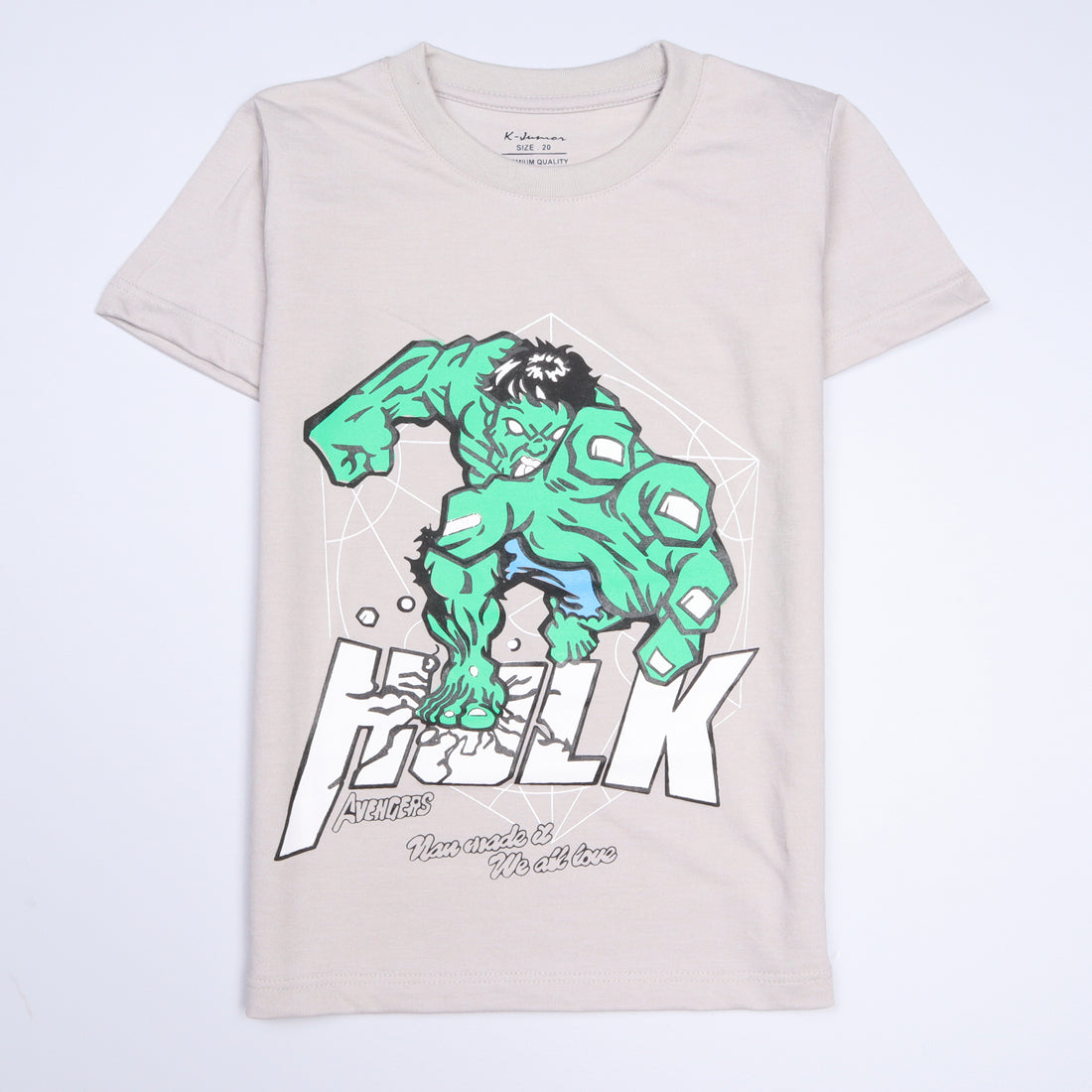 Infant Boys Half Sleeves-Printed T-Shirt (Hulk)