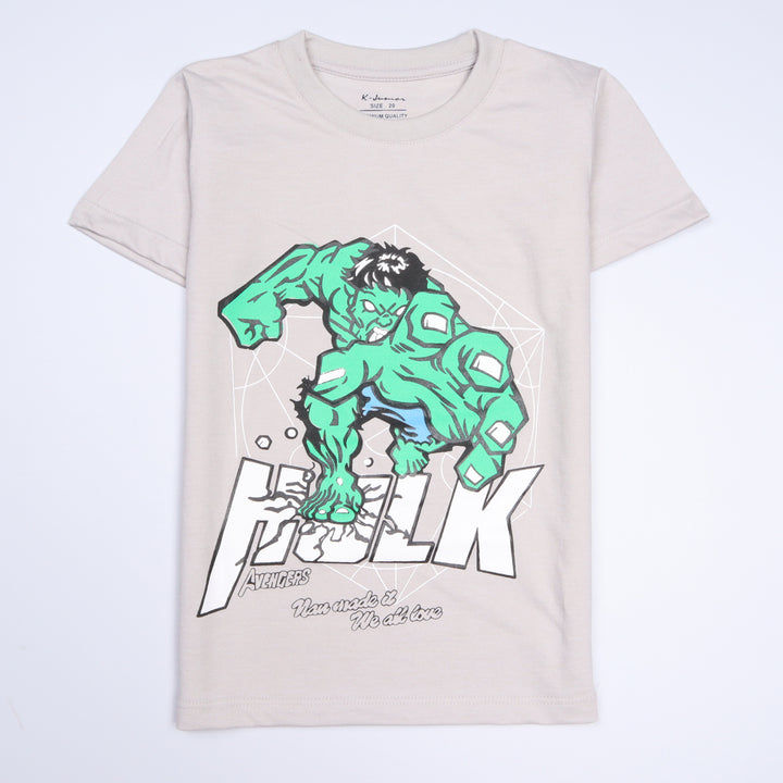 Infant Boys Half Sleeves-Printed T-Shirt (Hulk)