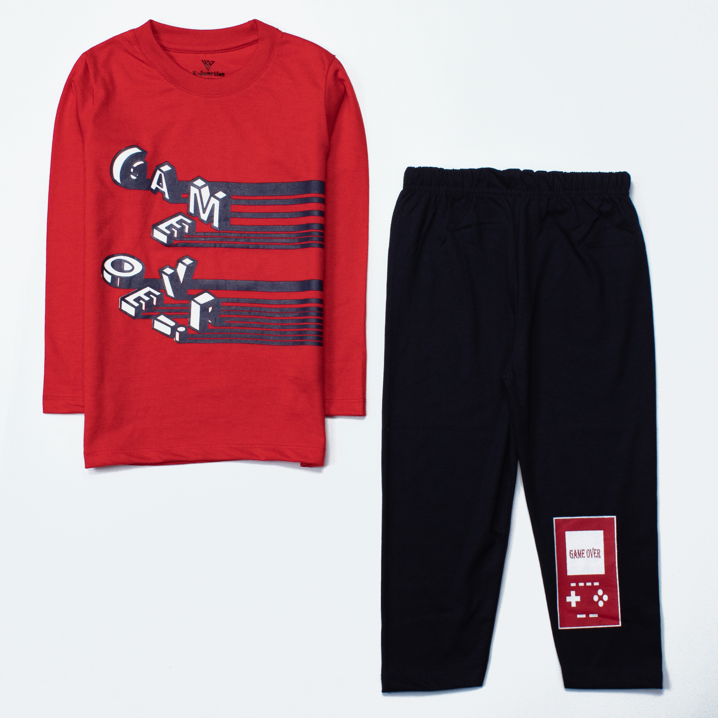 Boys Printed Full Sleeve Suit (Game-Over)