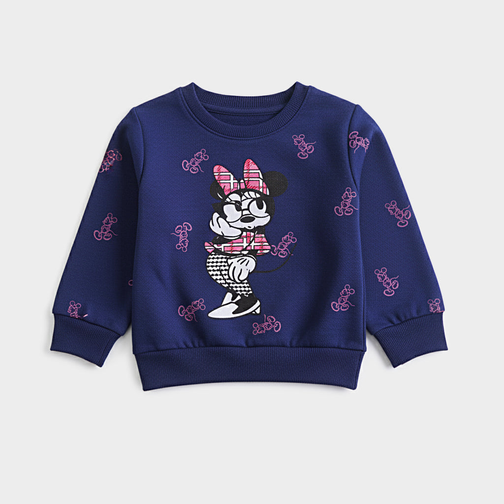 Girls Printed Full Sleeve Sweat T-Shirt (7220)