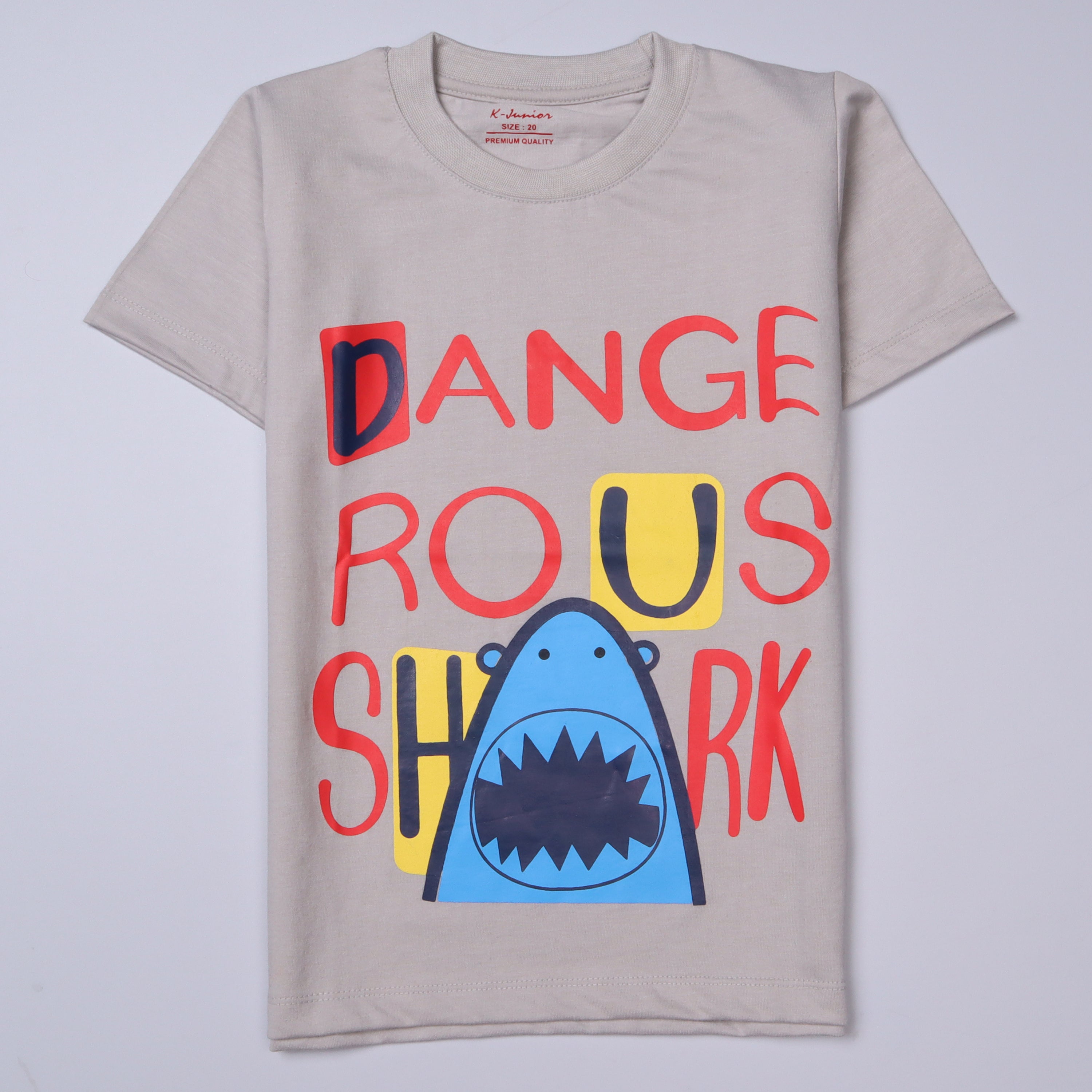 Boys Half Sleeves-Printed T-Shirt (Dangerous)