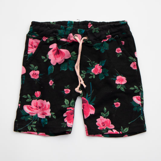 Girls Cotton Short Color Black Code-B