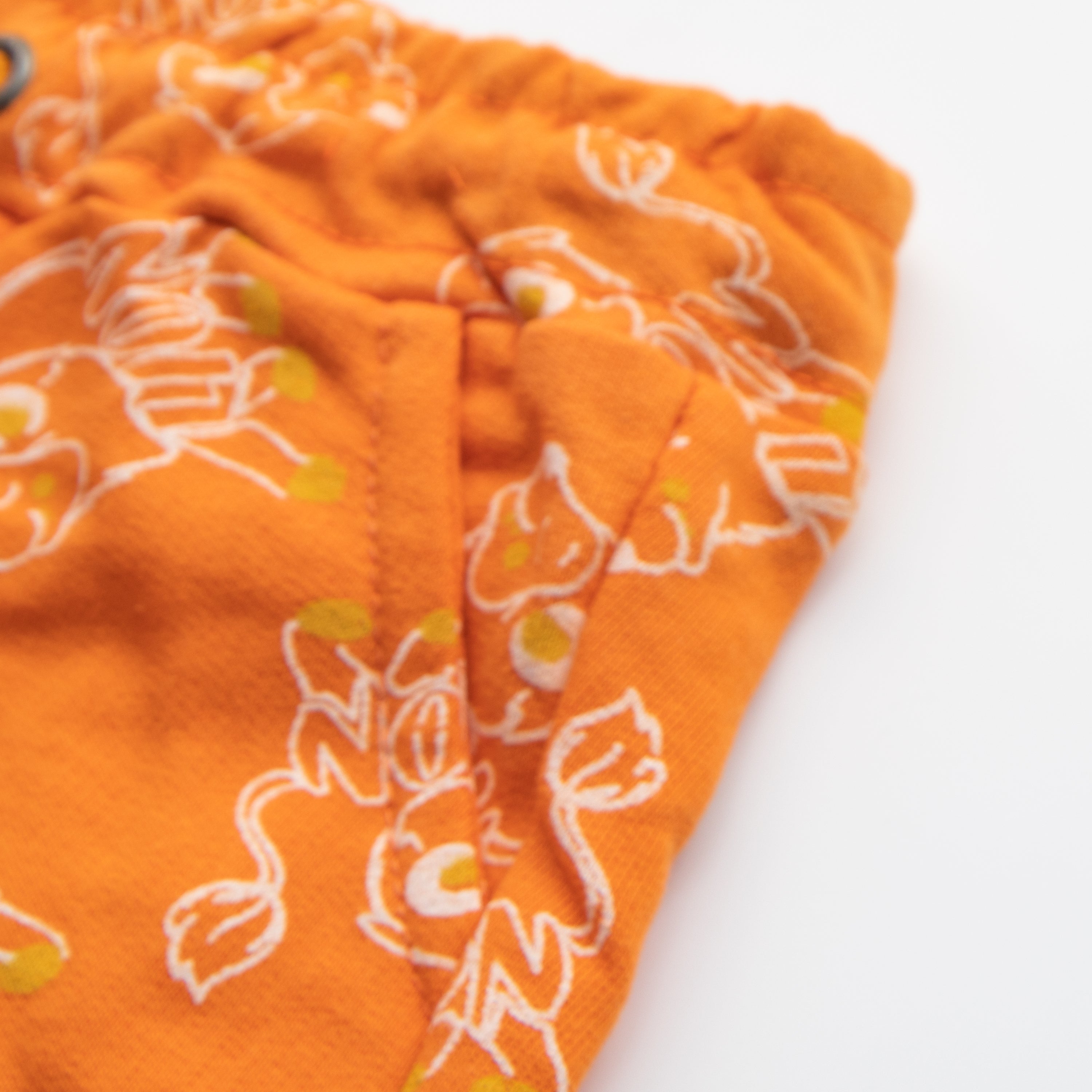 Girls Cotton Short Color Orange Code-B