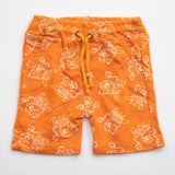Girls Cotton Short Color Orange Code-B