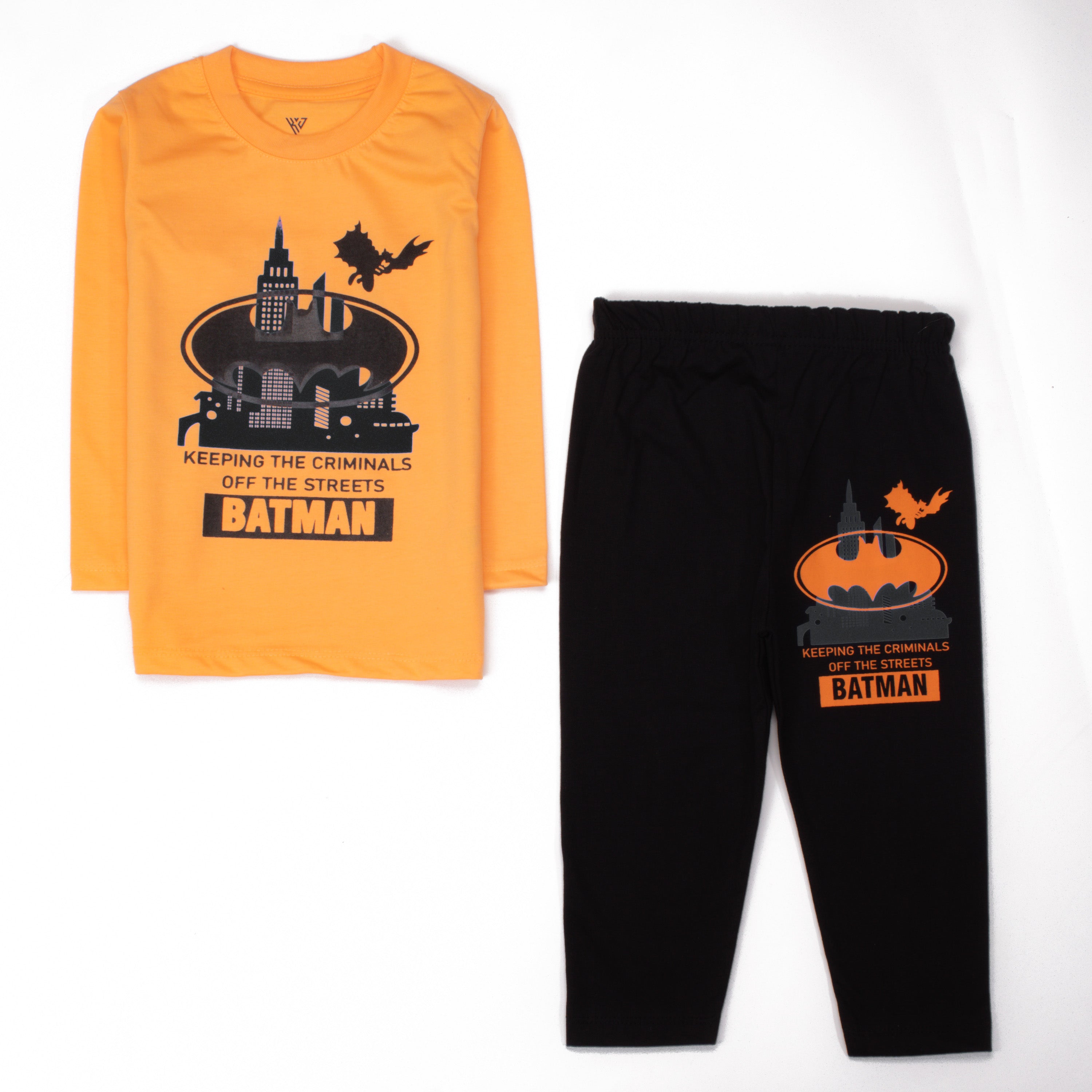 Boys Printed Full Sleeve Suit (Batman)