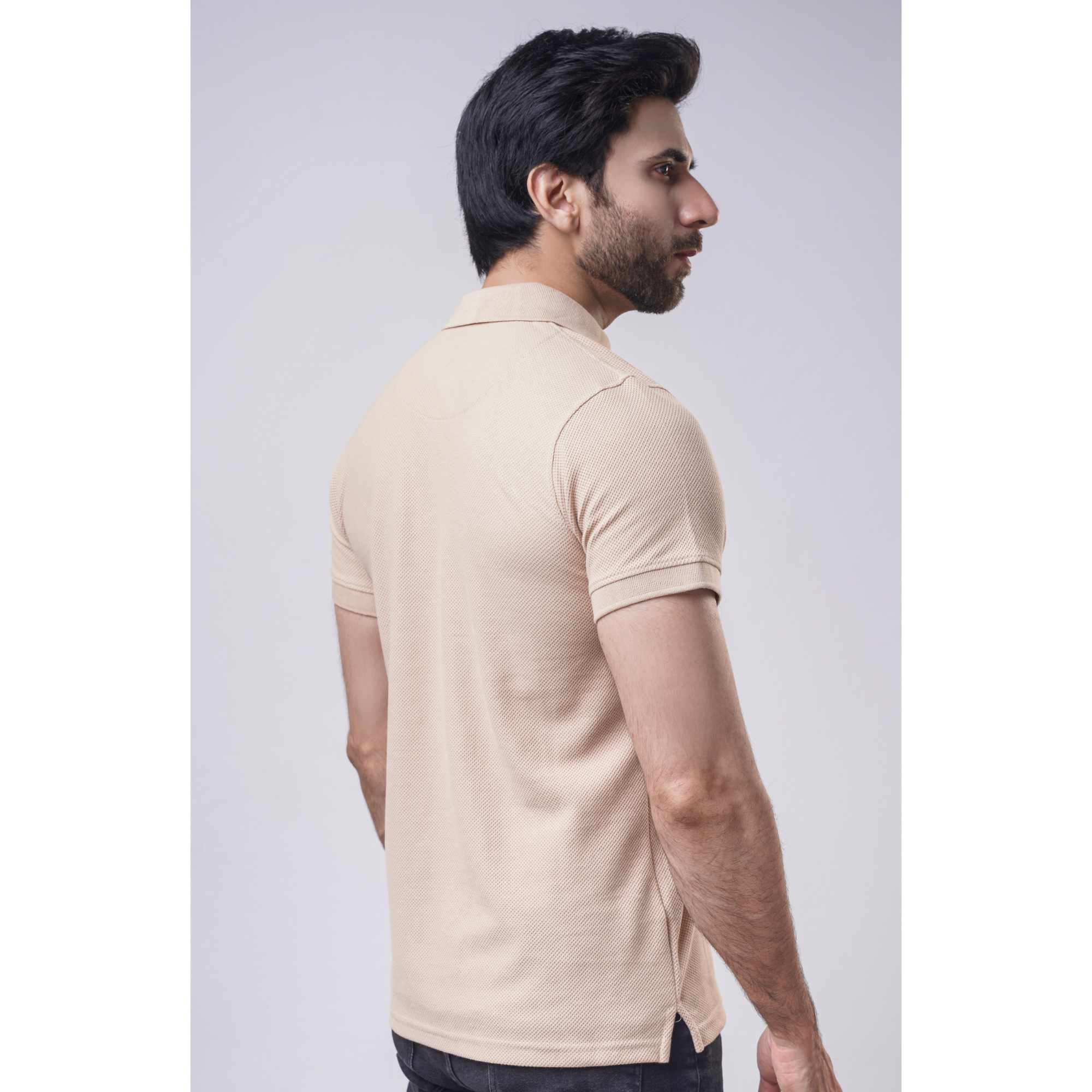 Men's Popcorn Half Sleeve Polo