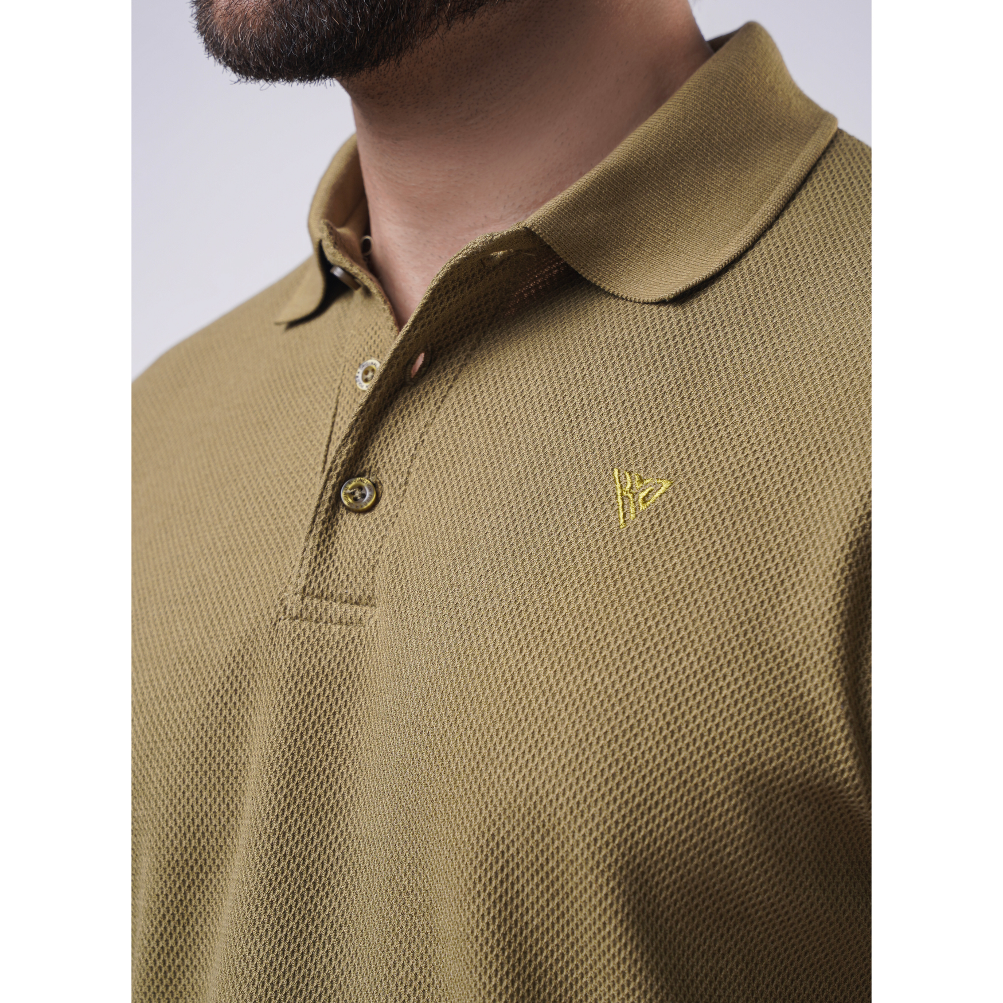 Men's Popcorn Half Sleeve Polo