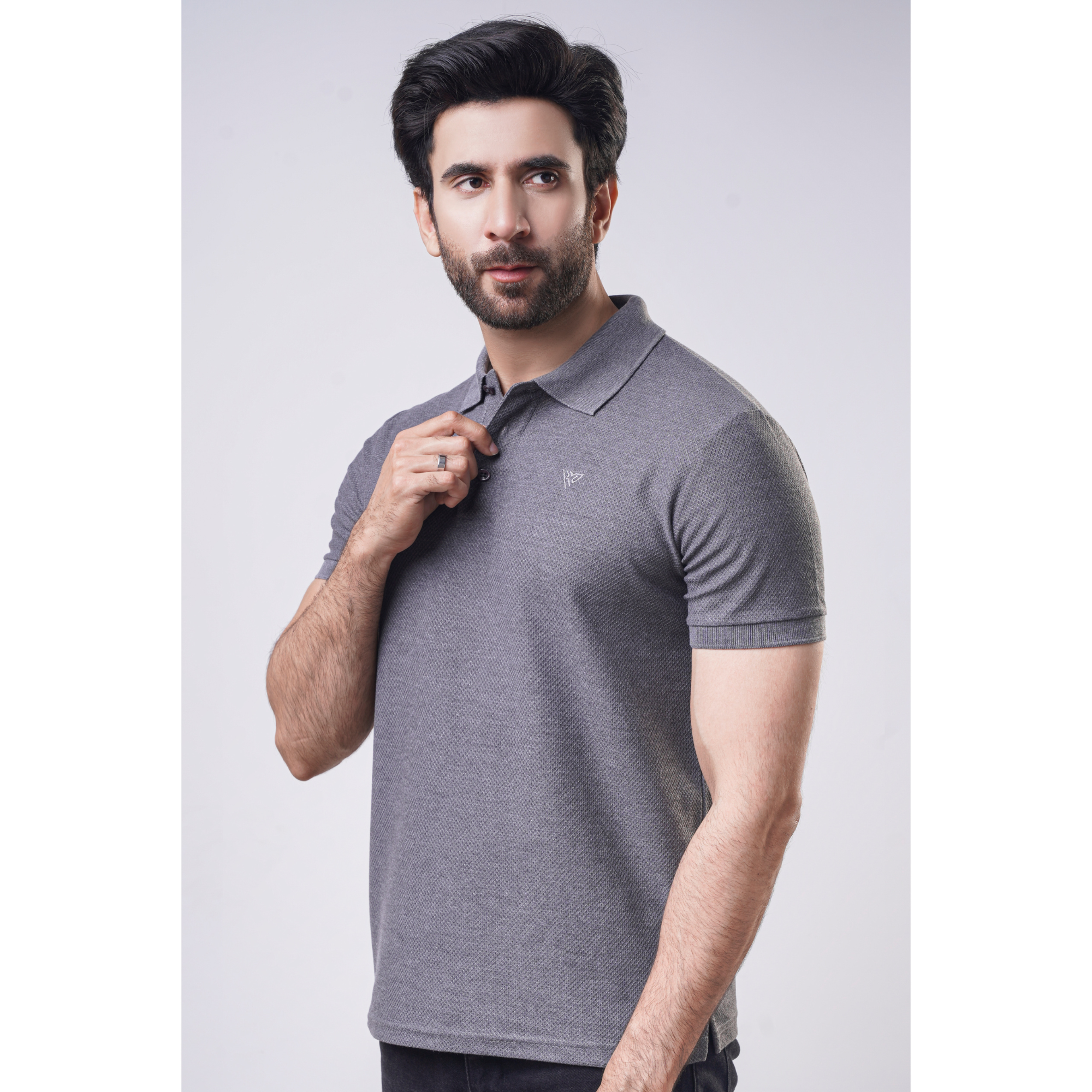 Men's Popcorn Half Sleeve Polo
