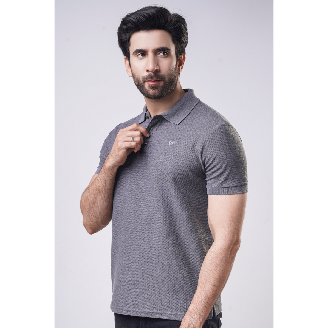 Men's Popcorn Half Sleeve Polo