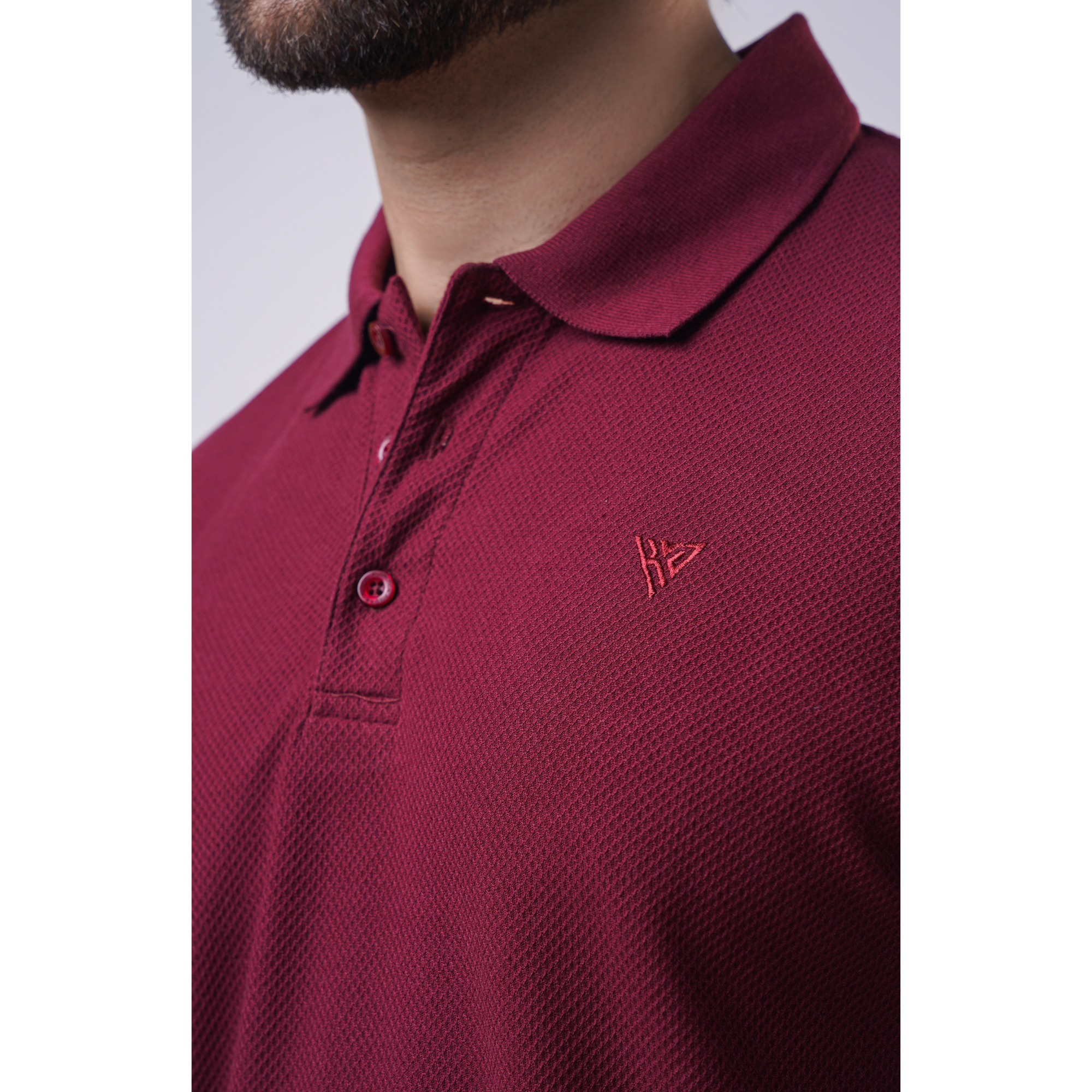 Men's Popcorn Half Sleeve Polo