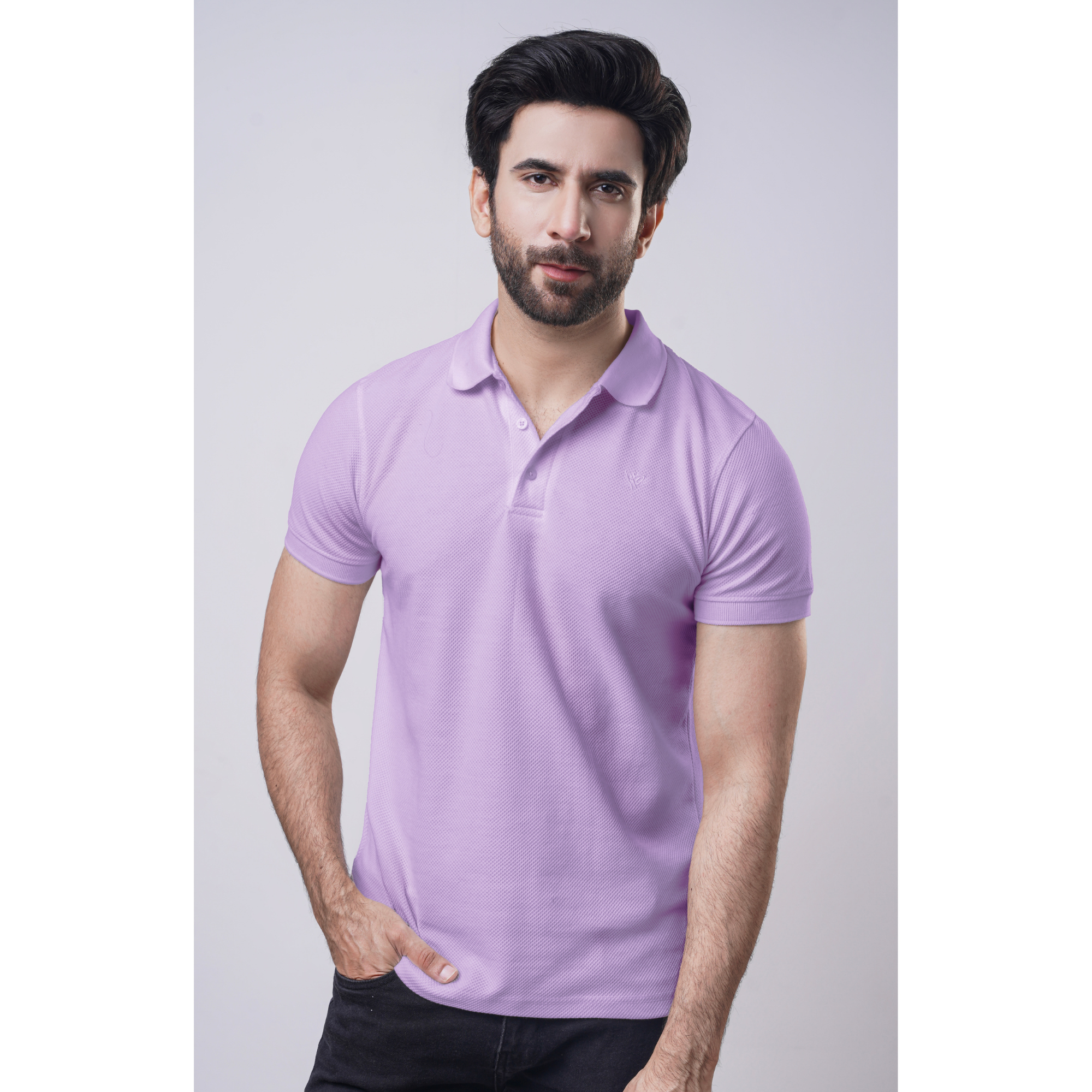 Men's Popcorn Half Sleeve Polo