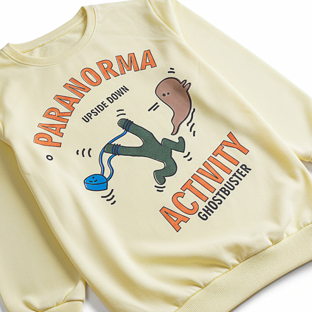 Boys Printed Full Sleeve Sweat T-Shirt (Paranorma)