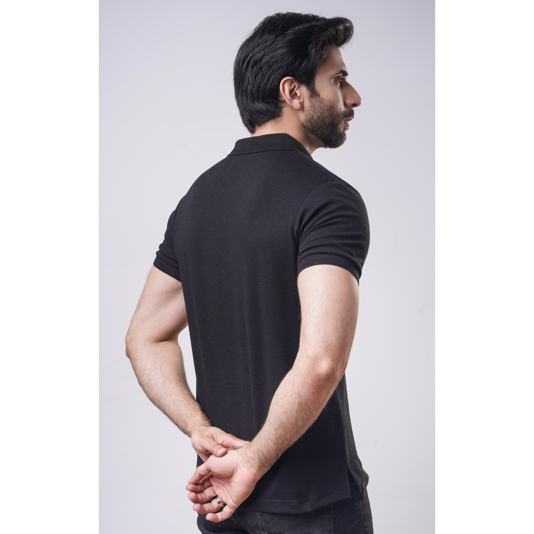 Men's Popcorn Half Sleeve Polo